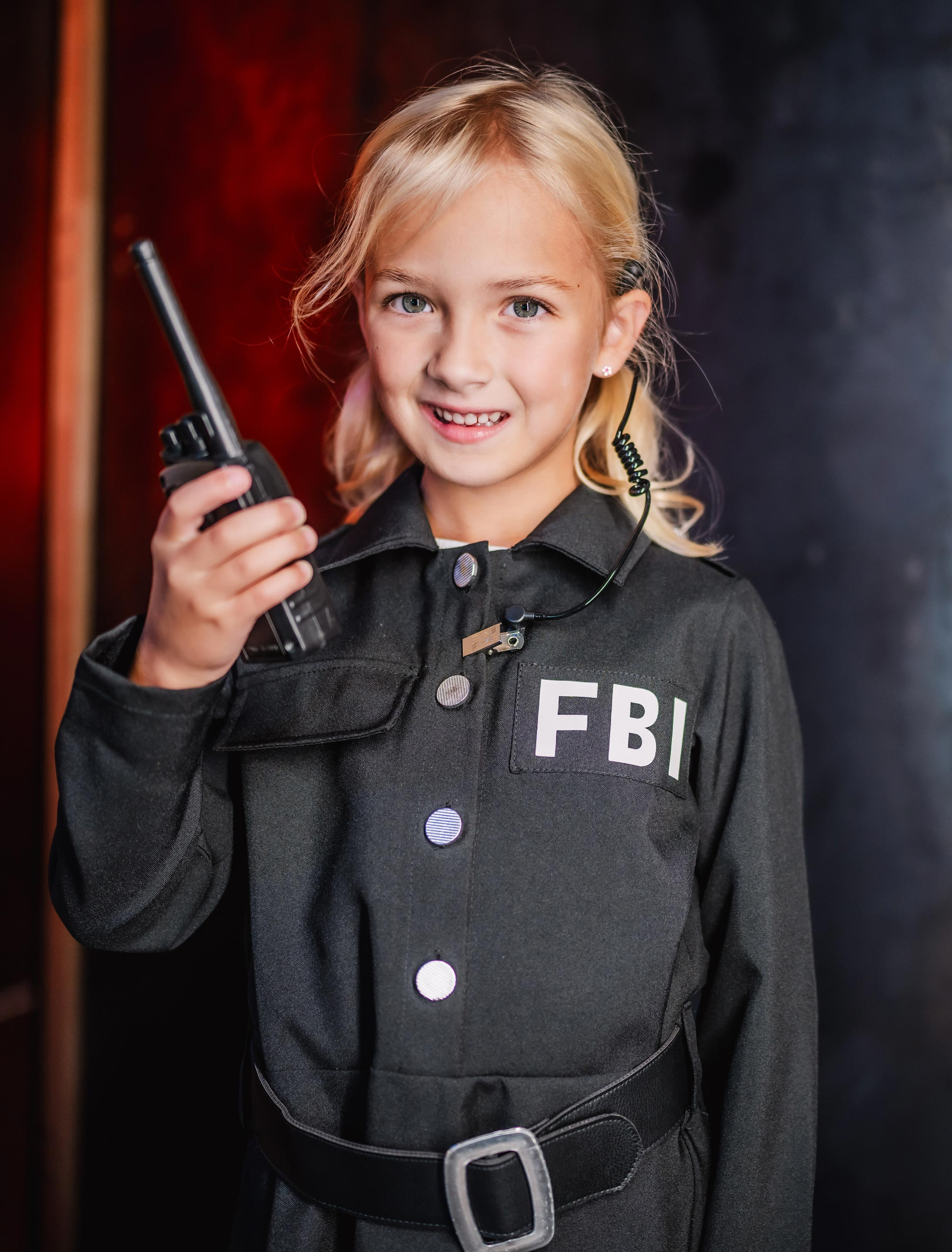 Kleid FBI Kinder schwarz 128