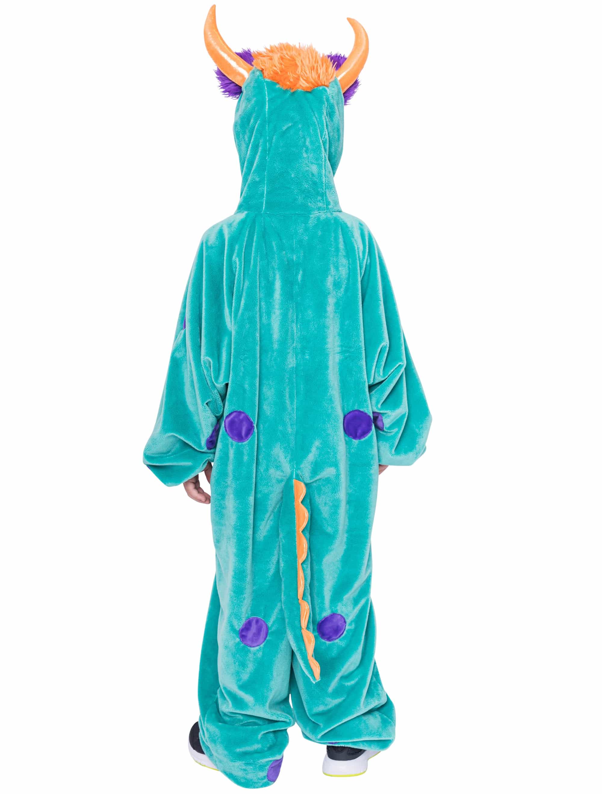 Overall Monster Plüsch Kinder grün 140-164