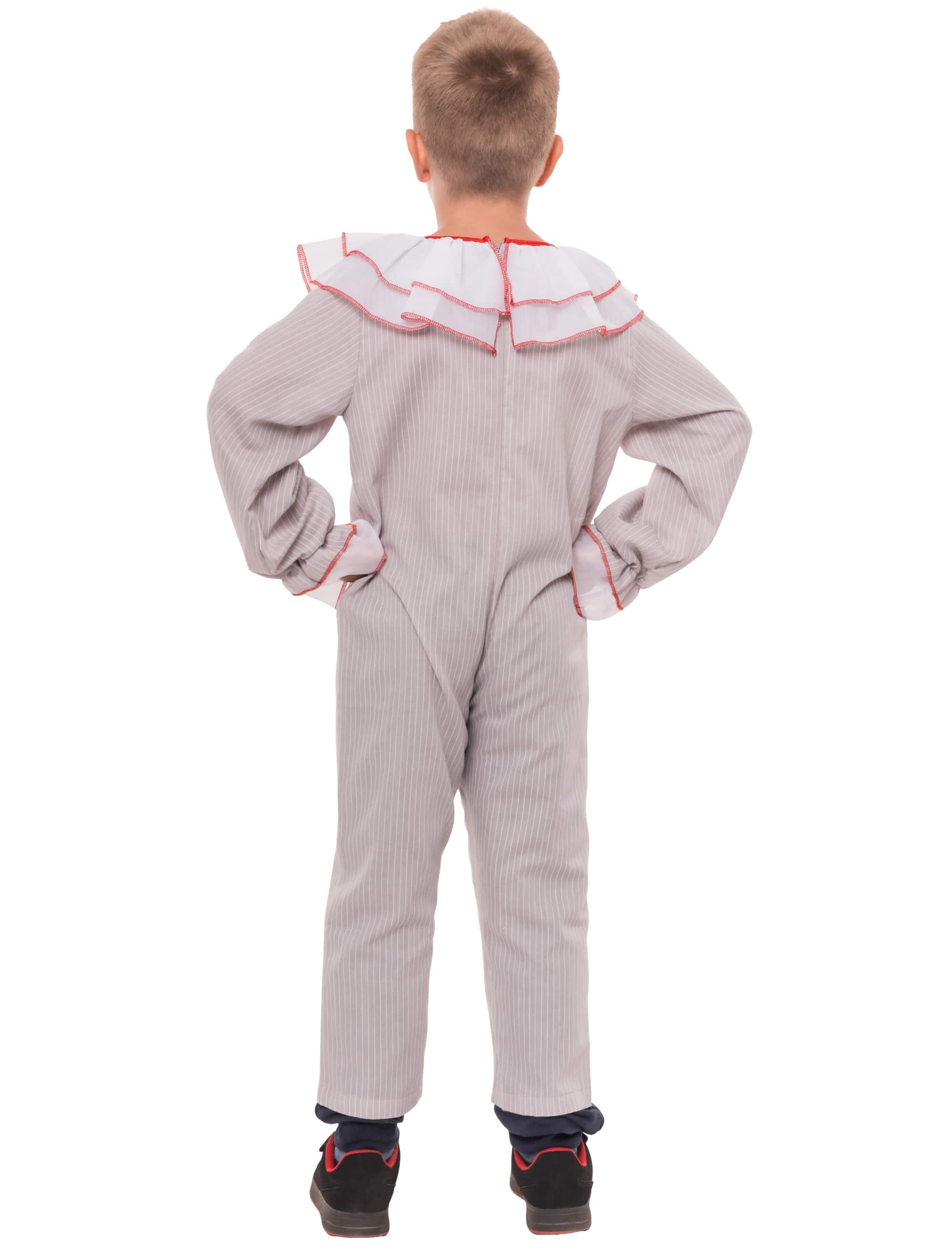 Overall Horrorclown Kinder grau 152