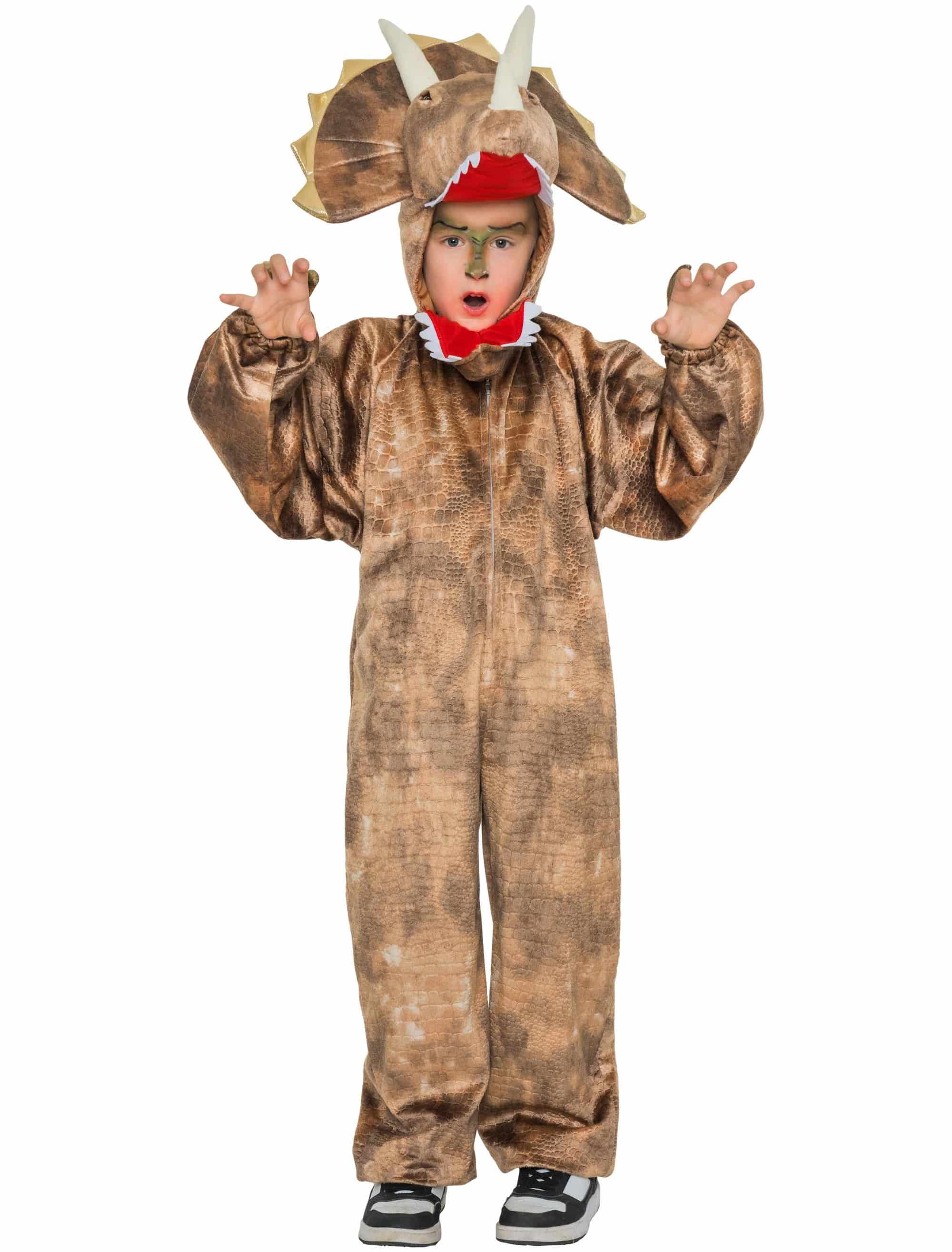 Overall Triceratops Plüsch Kinder braun 140/164