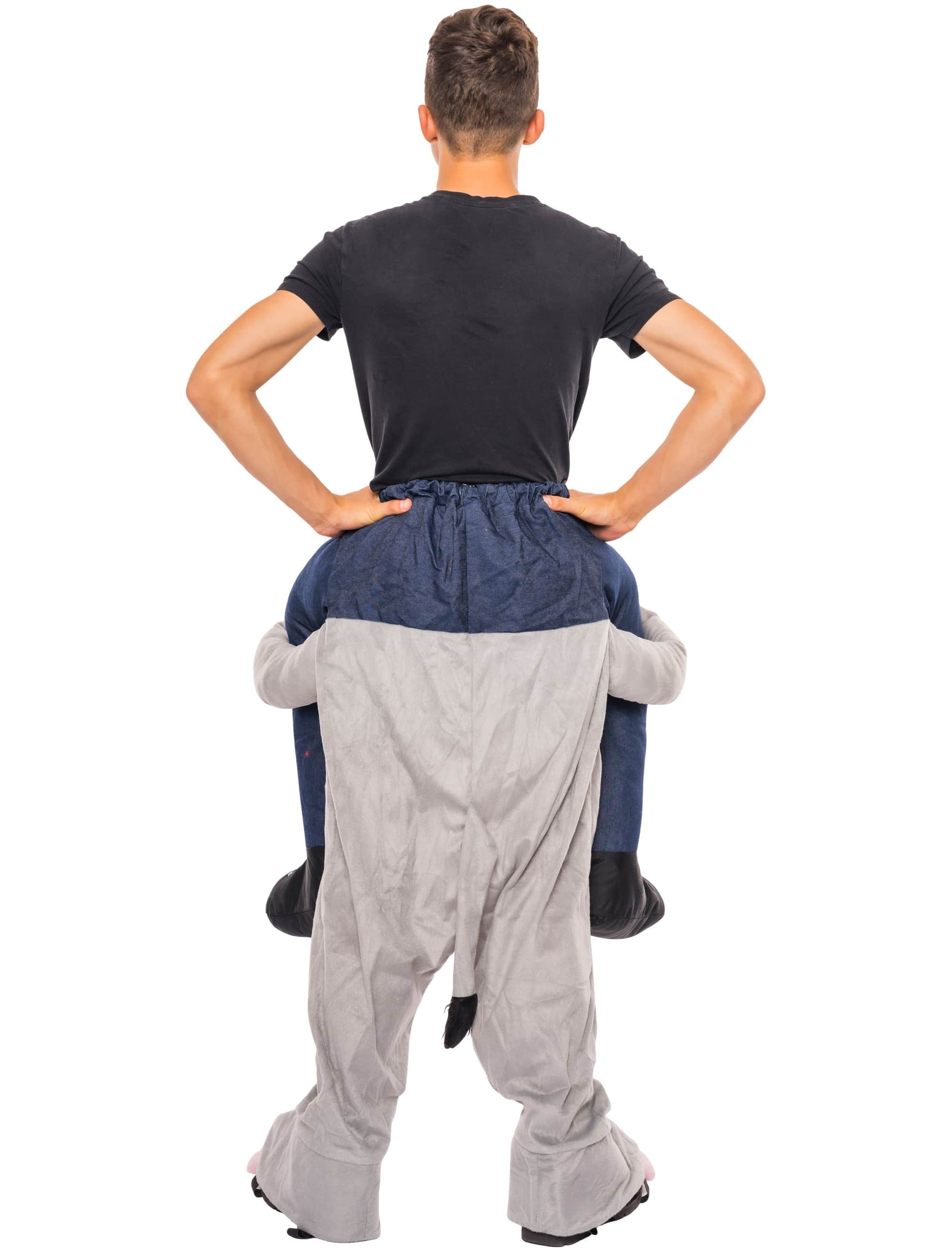 Kostüm Huckepack Elefant grau one size