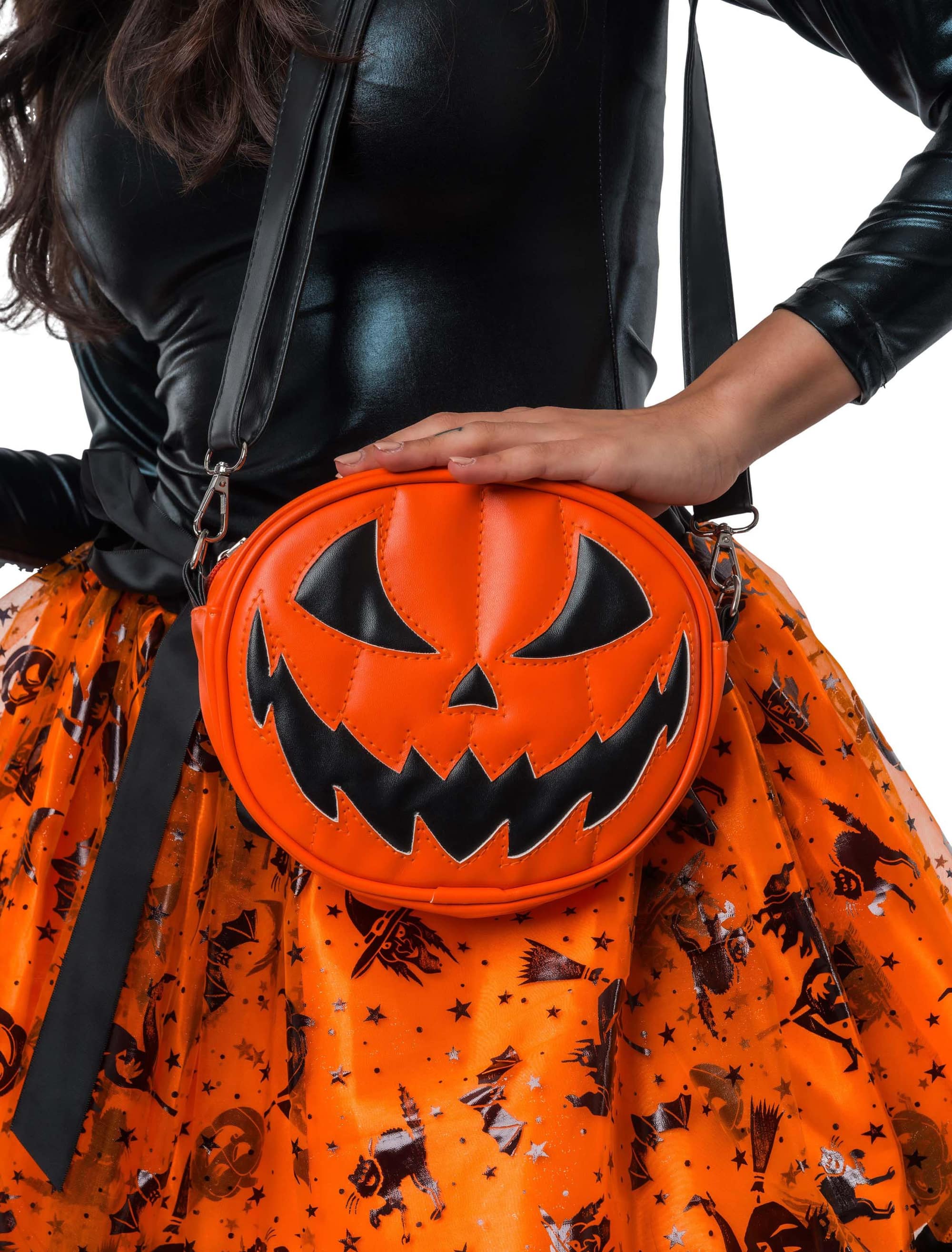 Tasche Halloween Kürbis orange