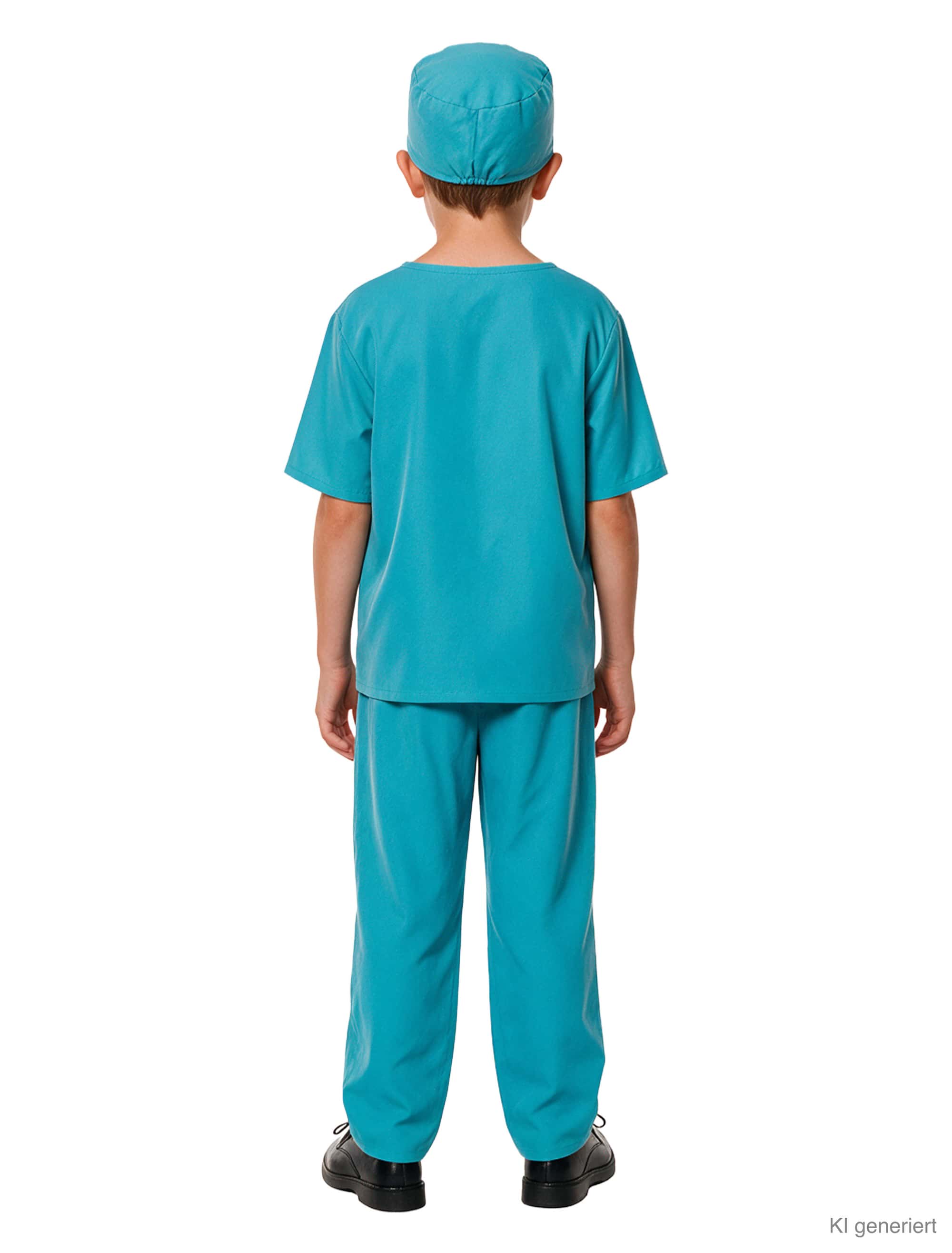 Chirurg blutig 2-tlg. Kinder türkis 116