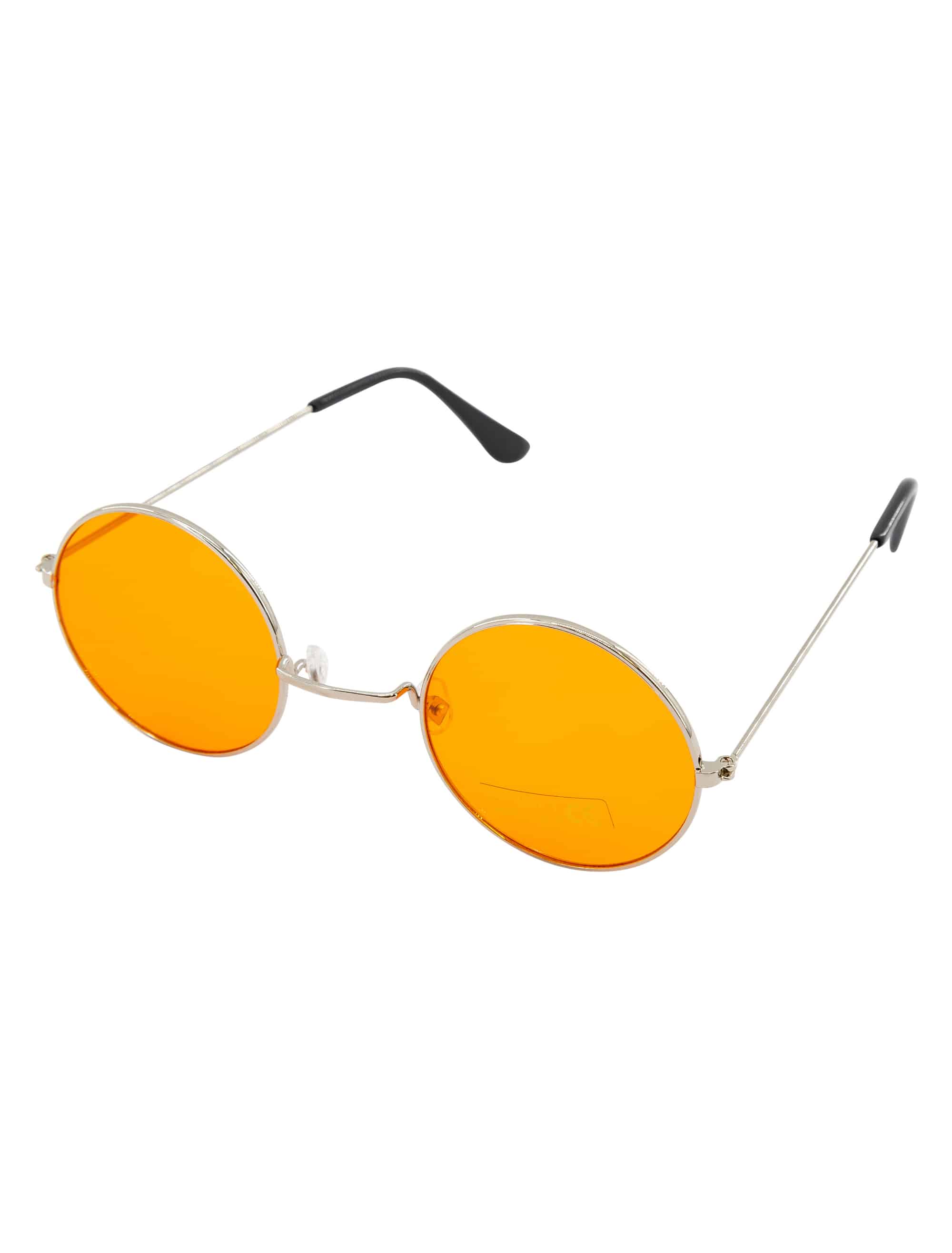 Brille rund orange