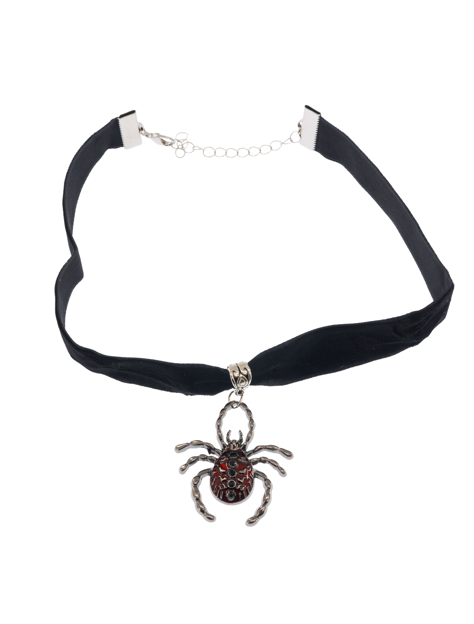 Choker Spinne schwarz/silber