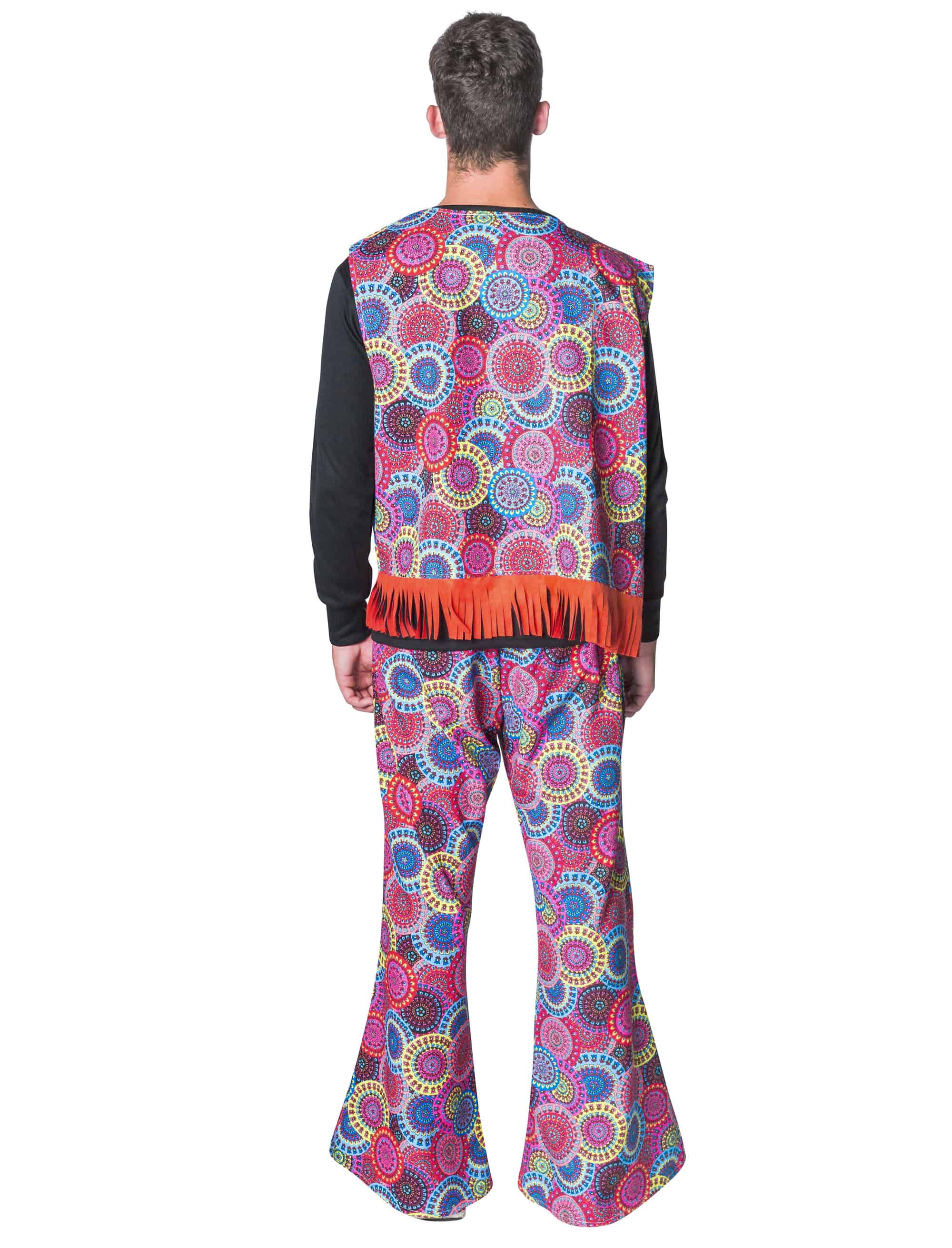 Schlaghose Hippie Herren Herren rot 54-56