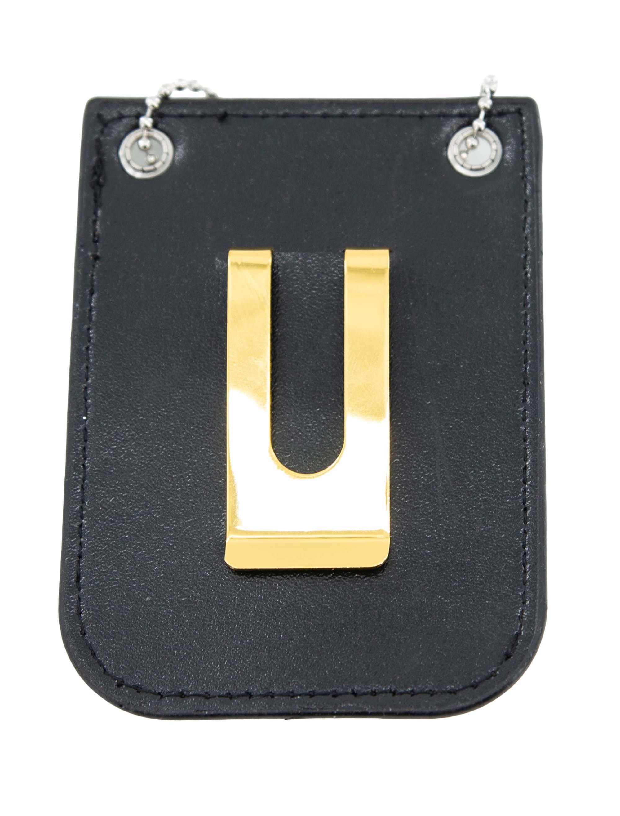 Polizeimarke zum Umhängen gold/schwarz