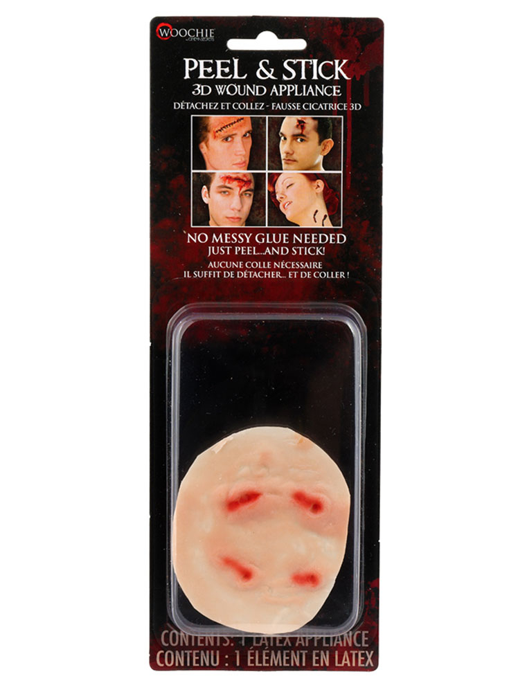 Latexwunde Werwolf beige/rot