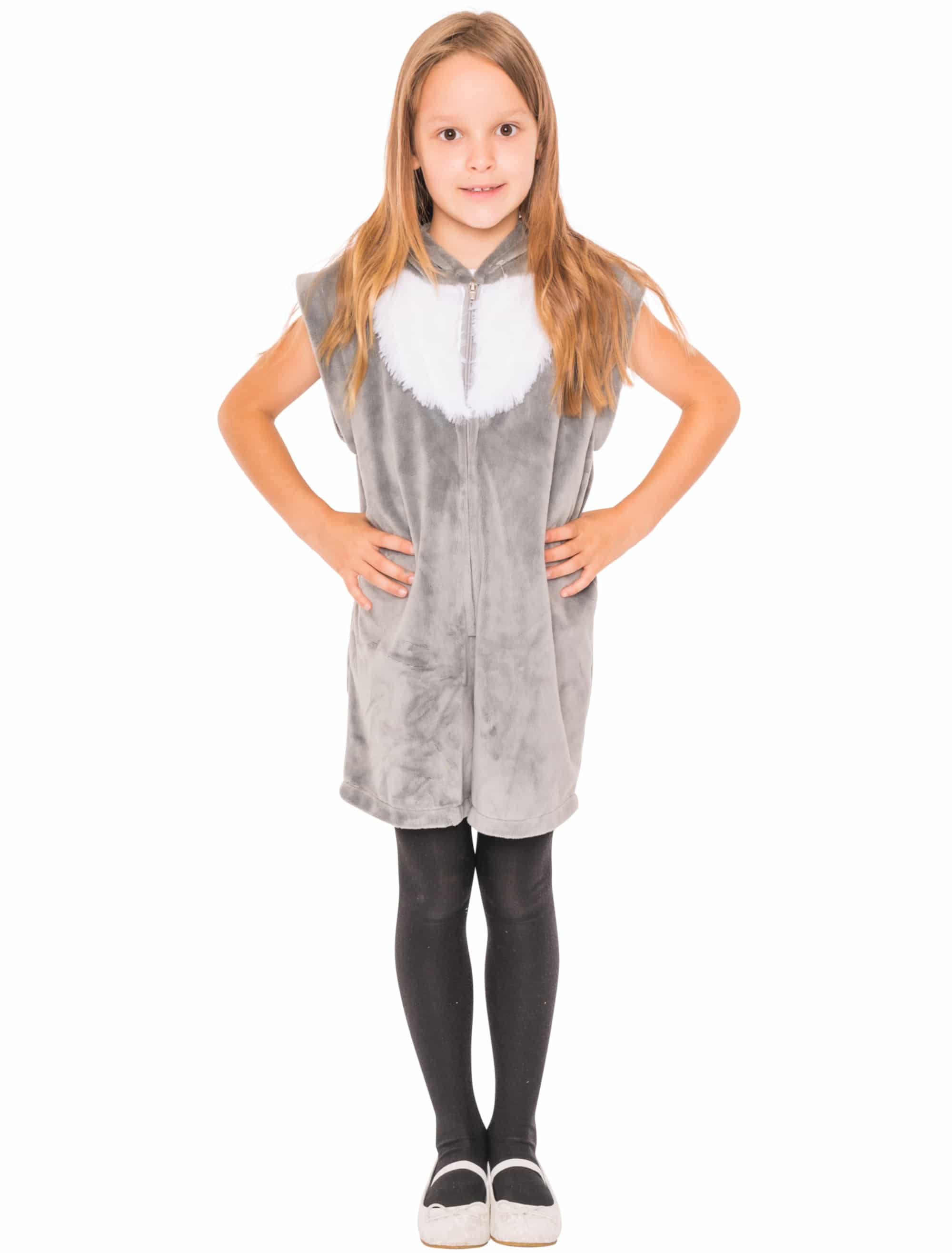 Overall Esel kurz Kinder grau 116-128