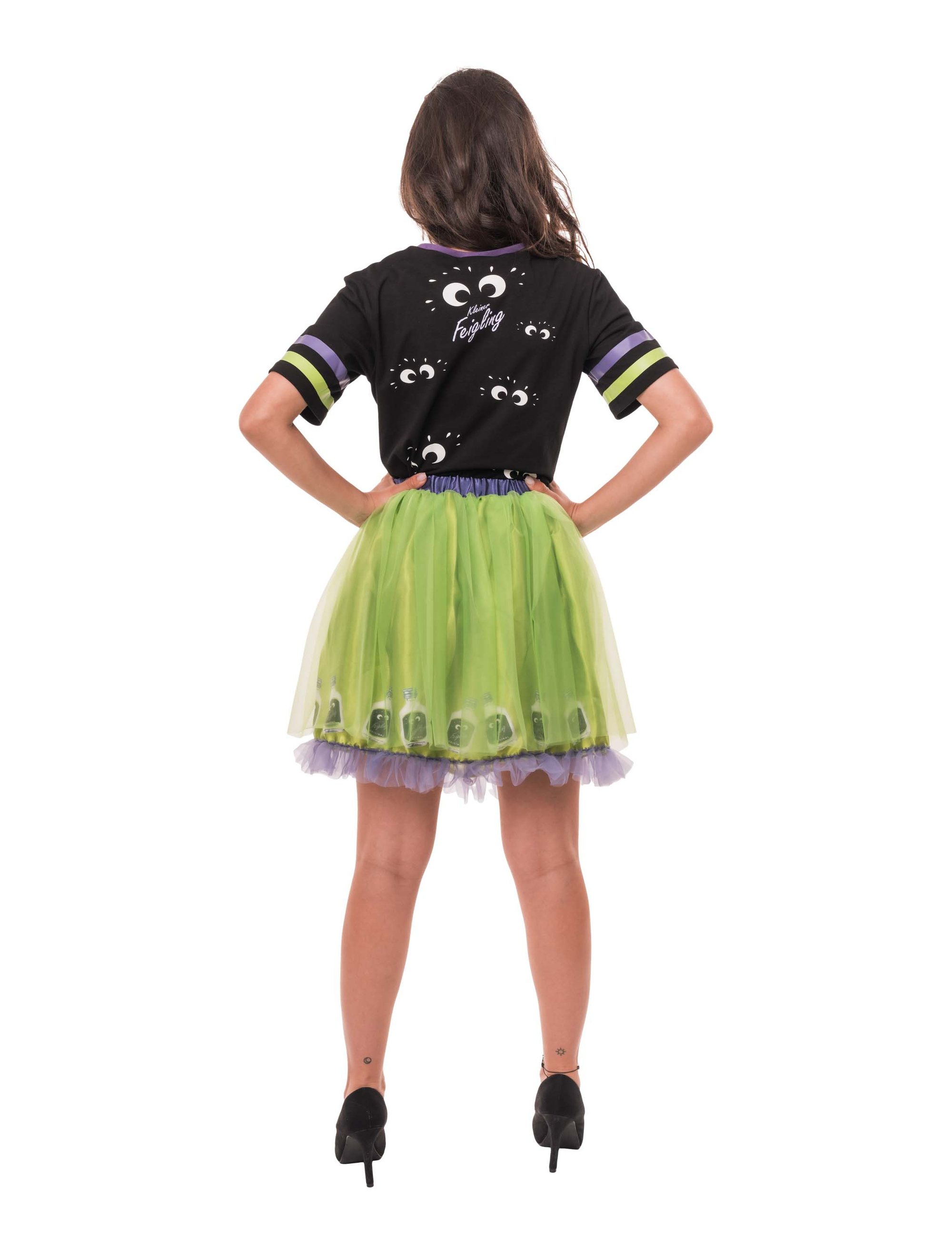 Tüllrock Kleiner Feigling Damen grün one size