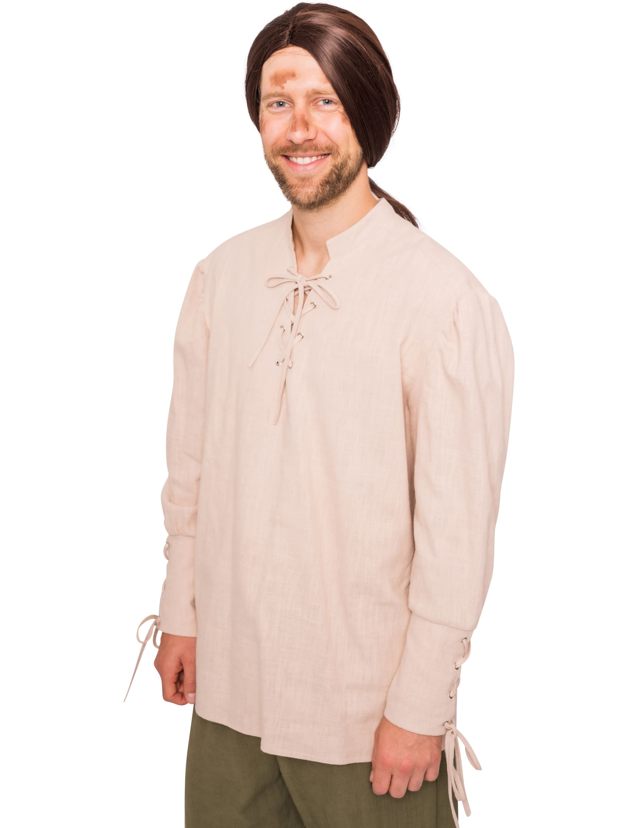 Hemd Herren beige M
