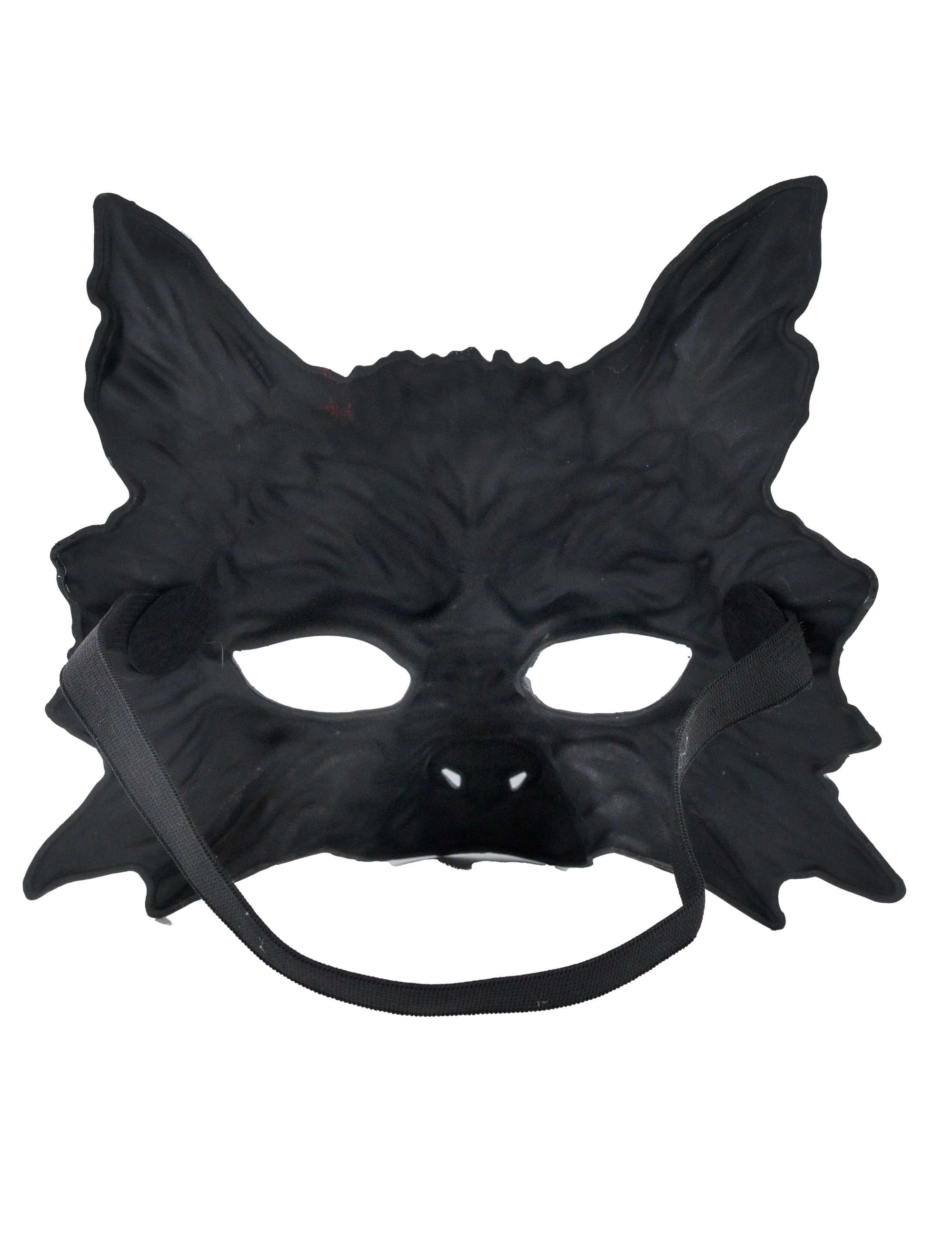 Maske Wolf silber