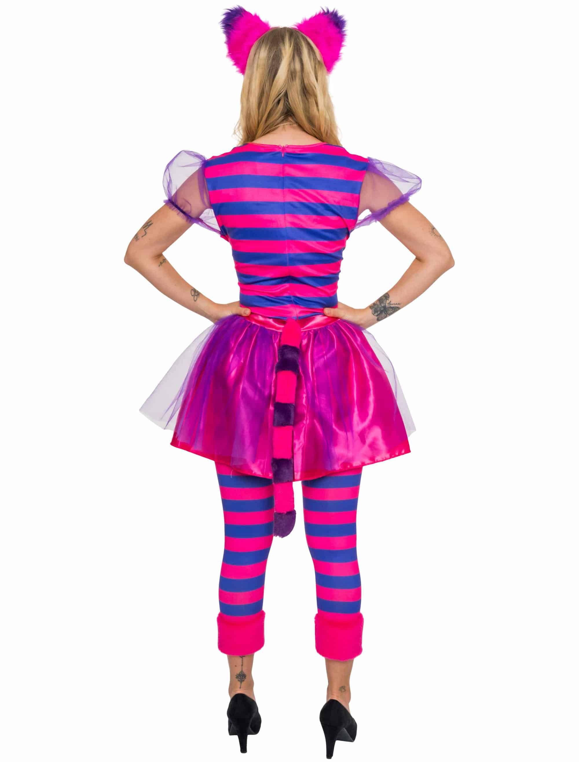 Kostüm lachende Katze Damen lila/pink S/M