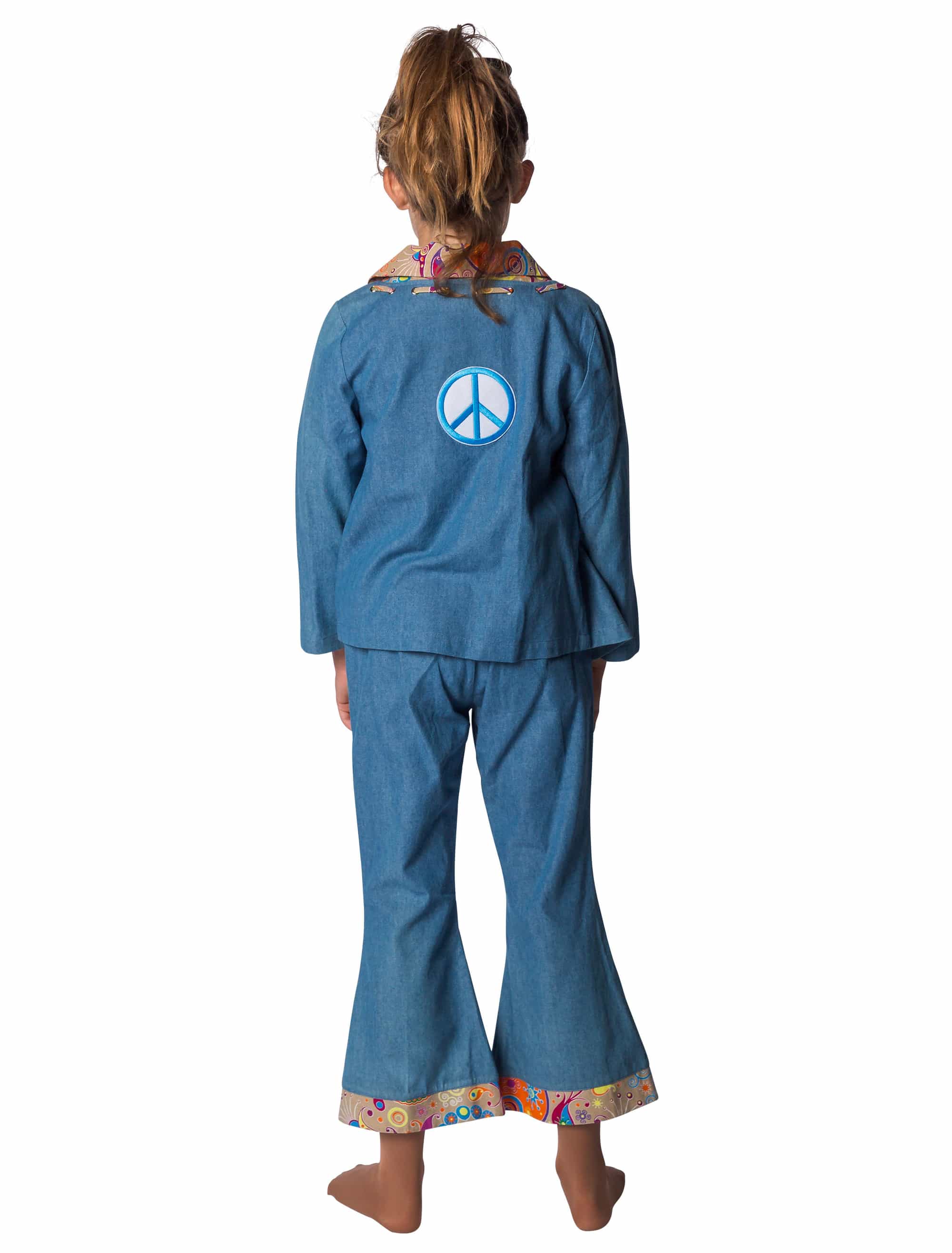 Schlaghose Flower Power Kinder Jungen mehrfarbig 152