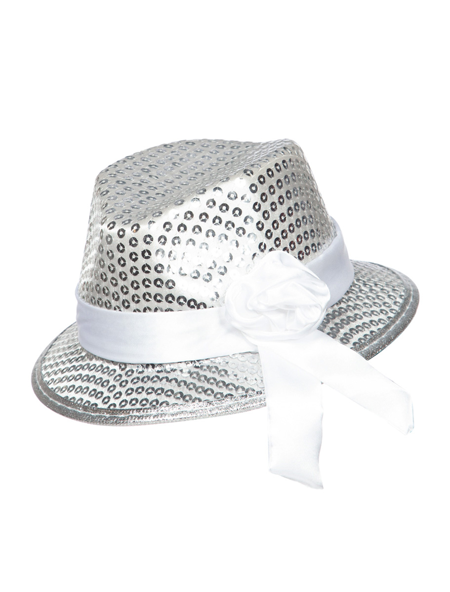 Minihut Pailletten silber