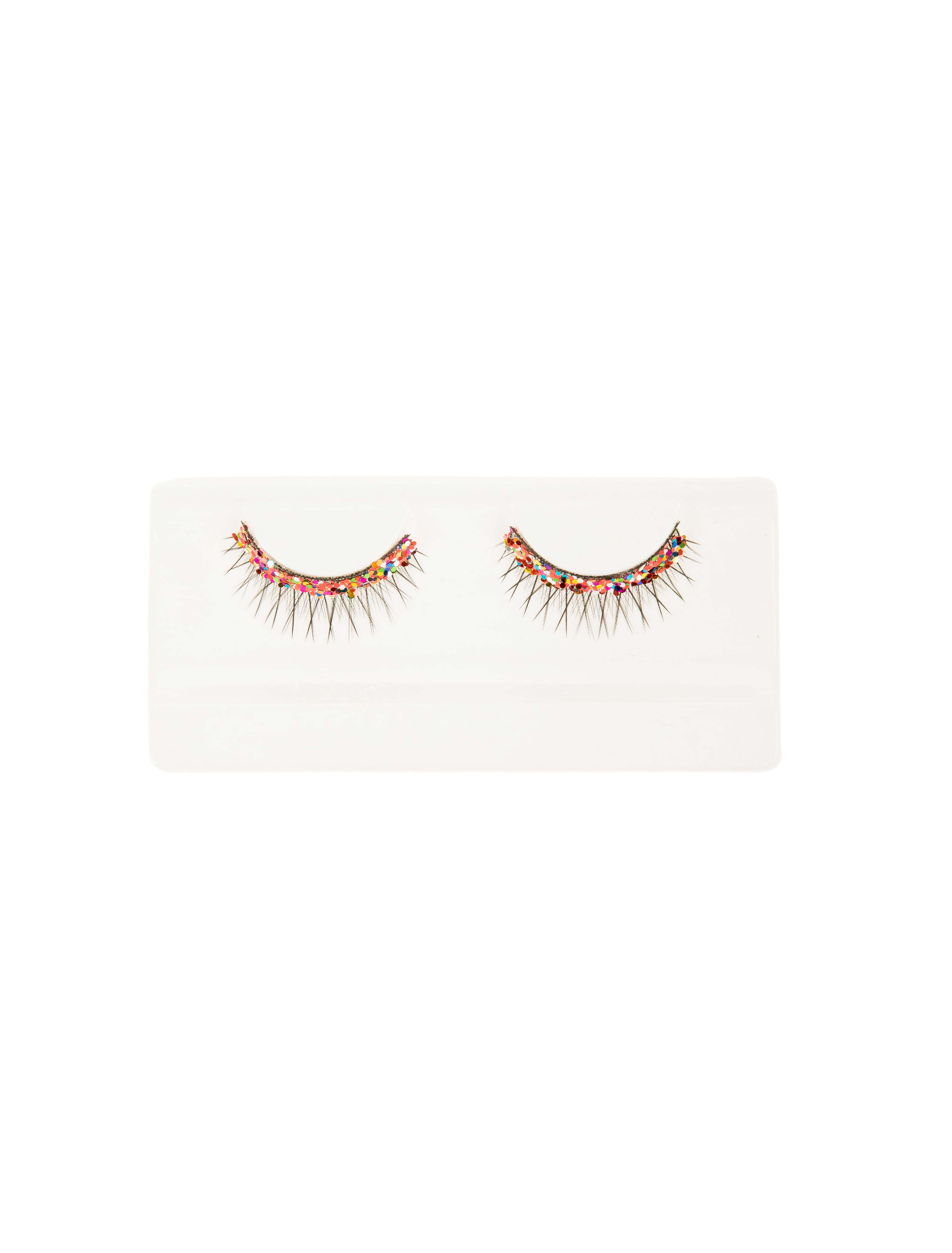 Wimpern mit buntem Strass