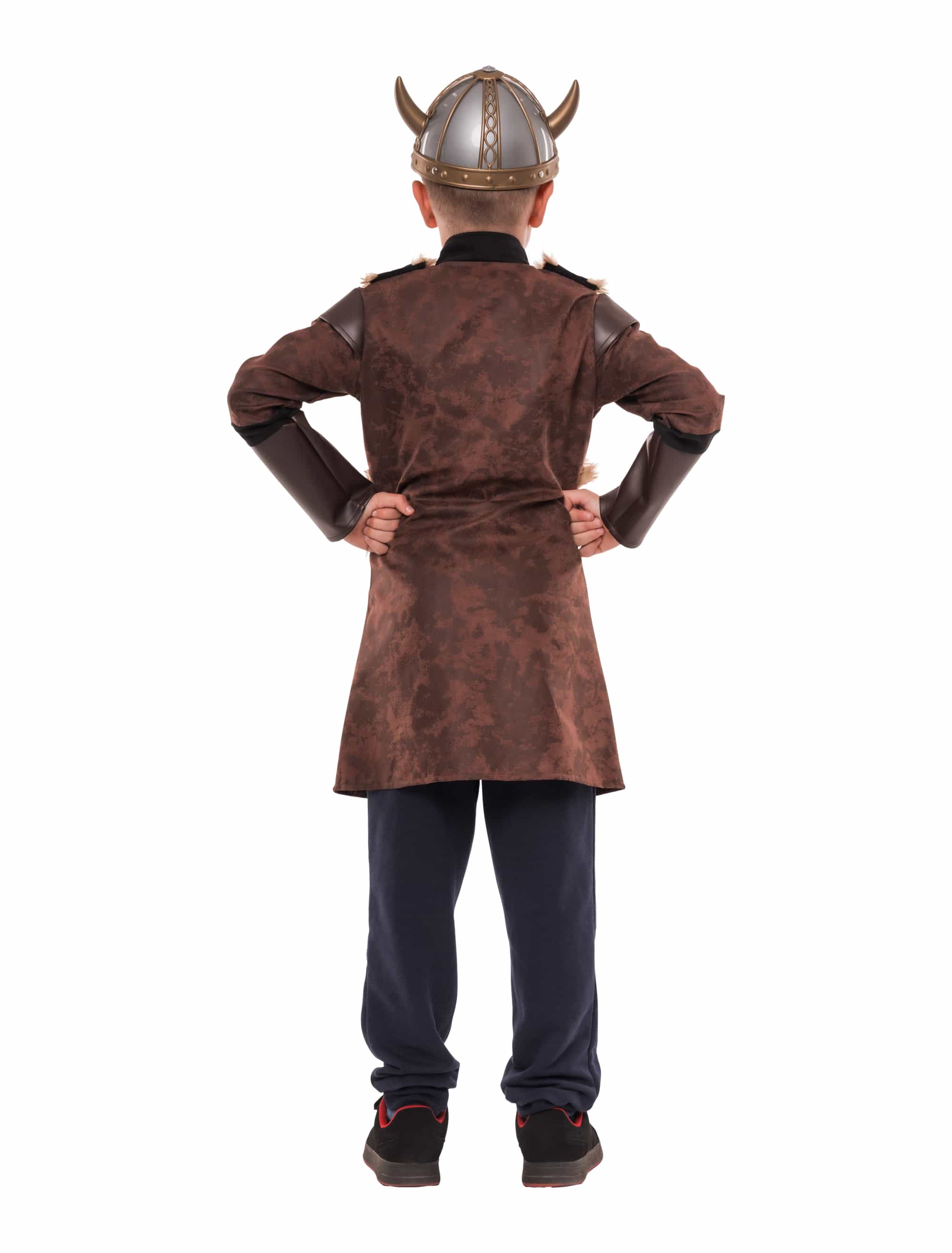Mantel Wikinger Kinder braun 4-6 Jahre