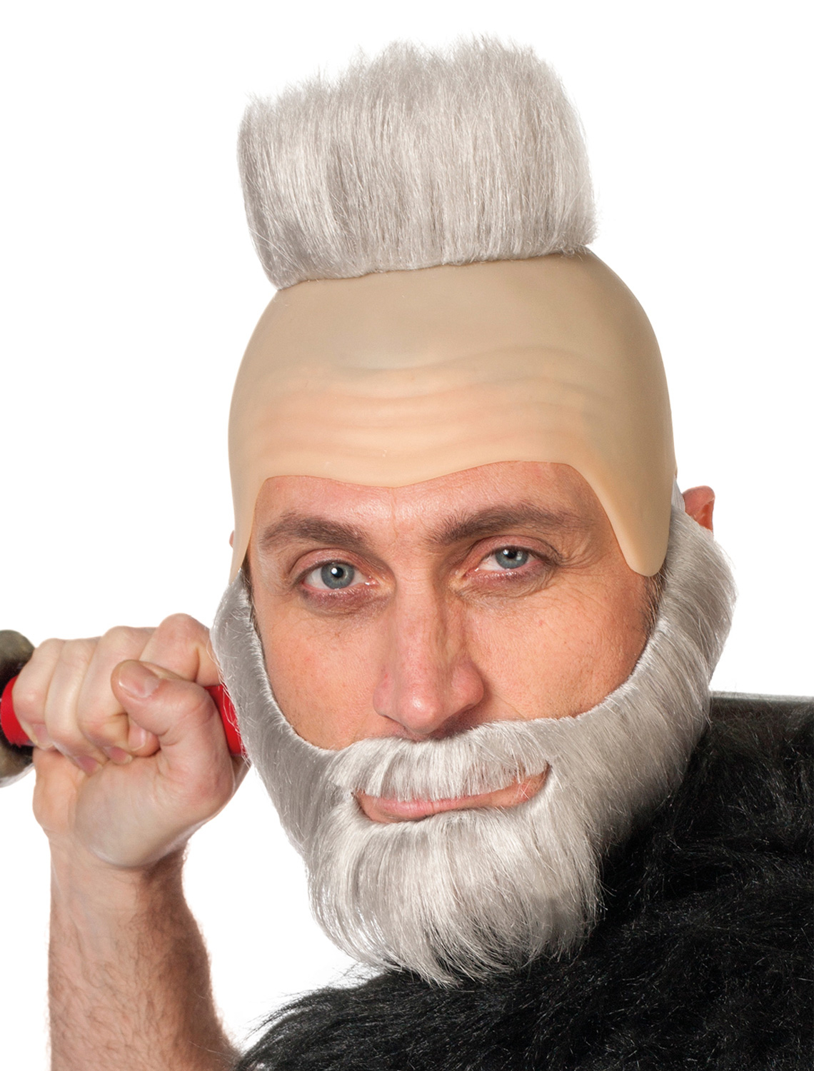 Glatze mit Bart braun