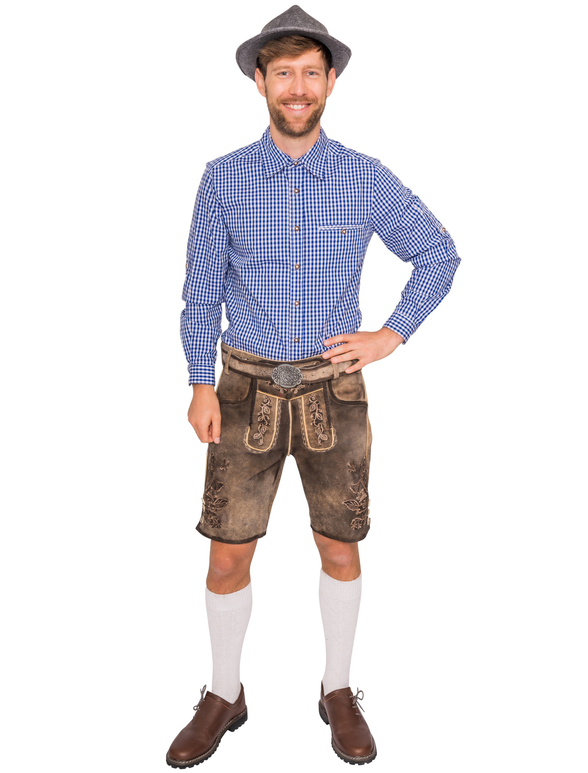 Lederhose Tino Herren braun 3XL