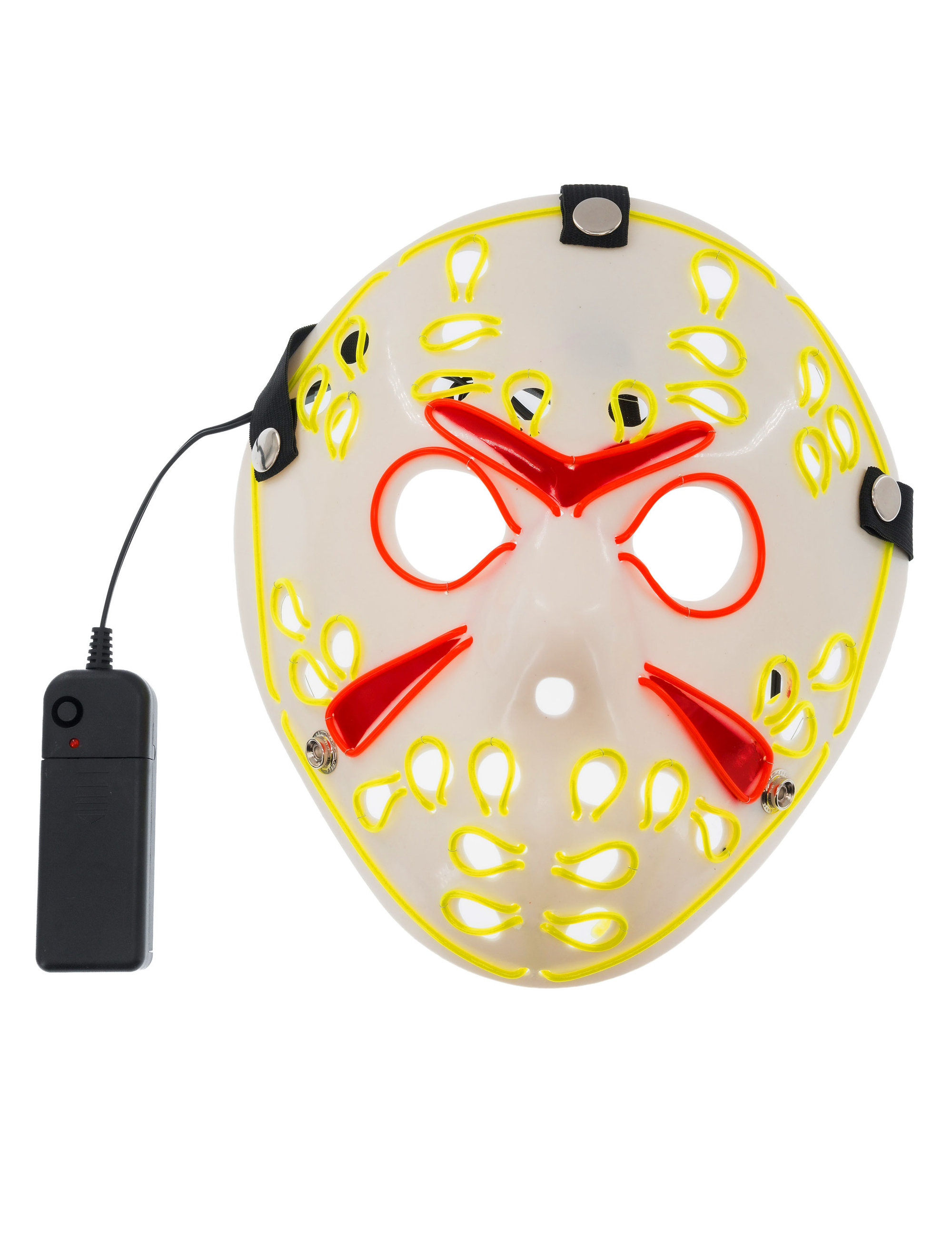 LED Maske Hockey bunt