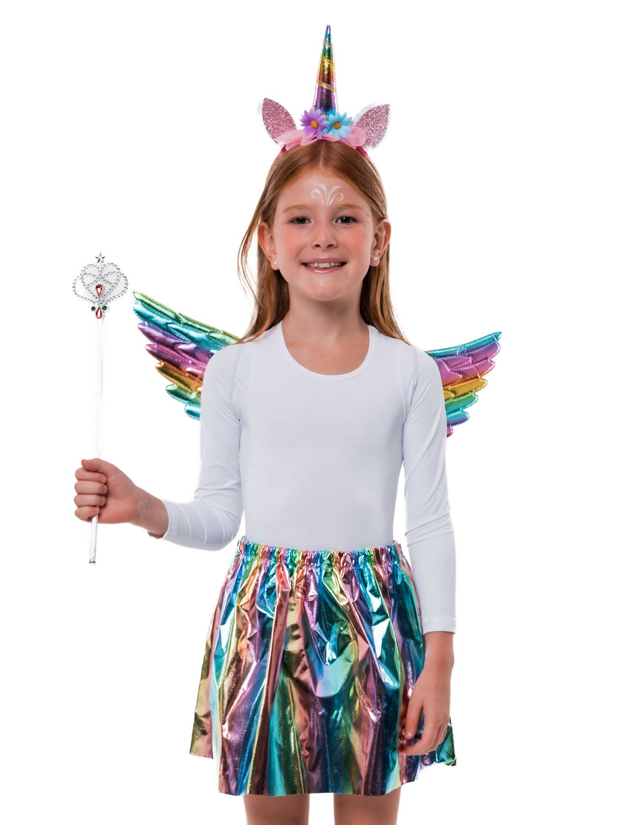 Set Einhorn 3-tlg. bunt one size