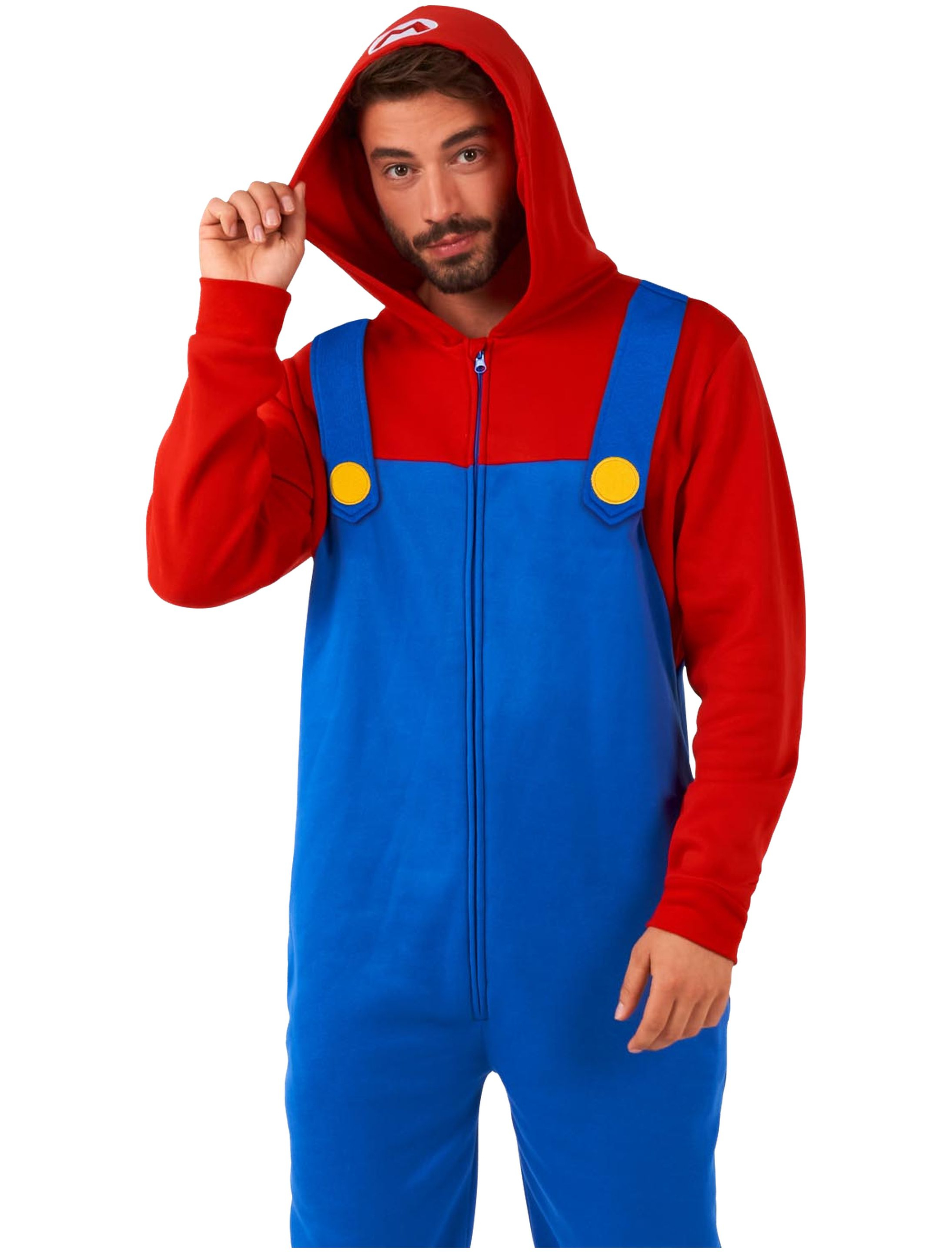 Overall Super Mario Bros. Mario Herren blau/rot M