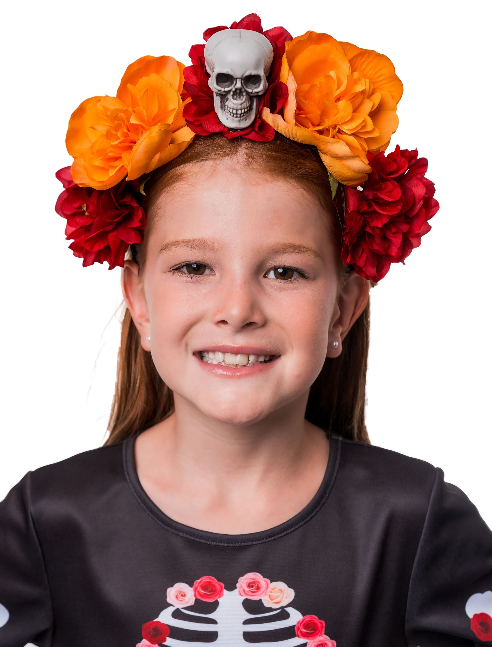 Haarreif Catrina mit Totenkopf bunt