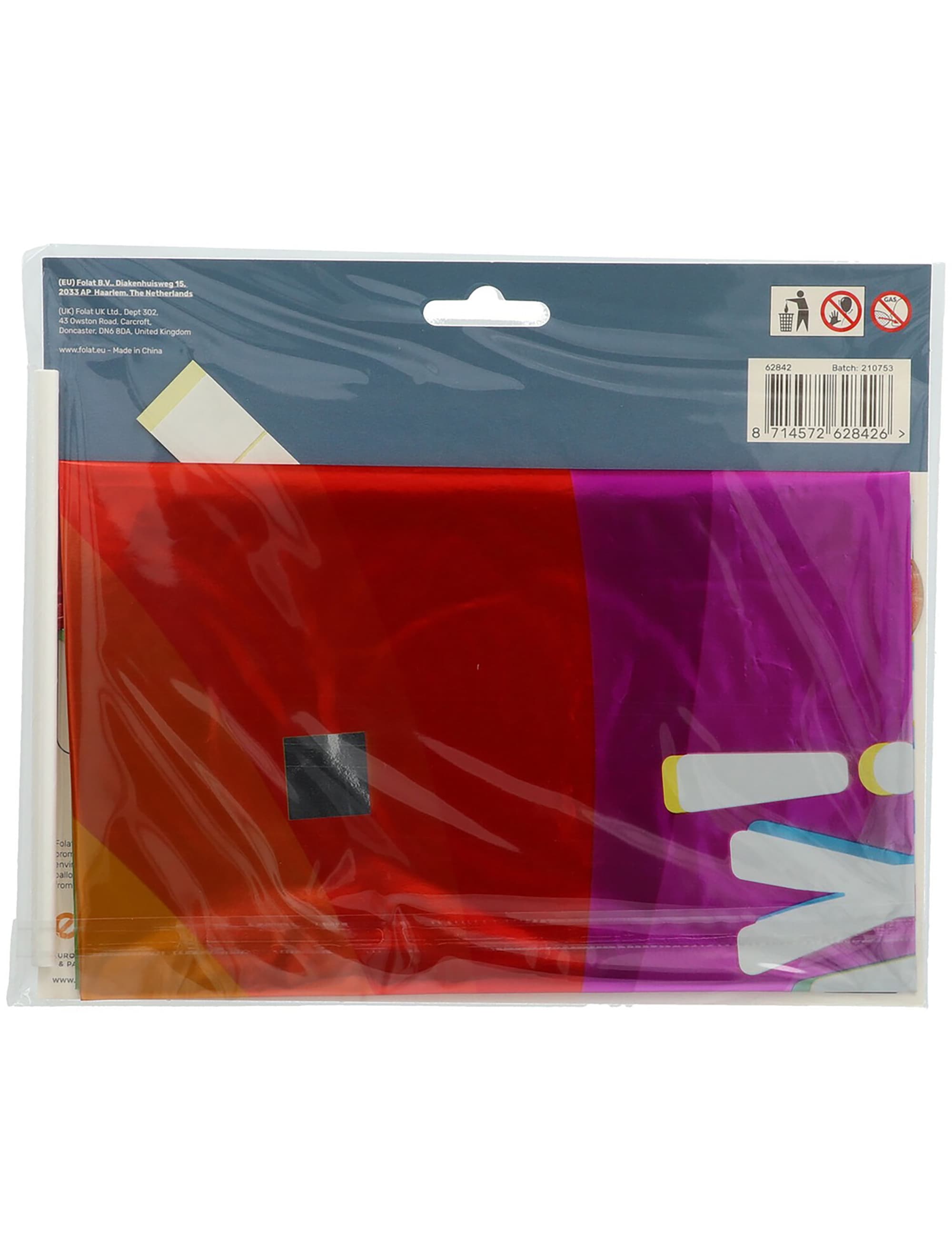 Folienballon 3D Happy birthday bunt