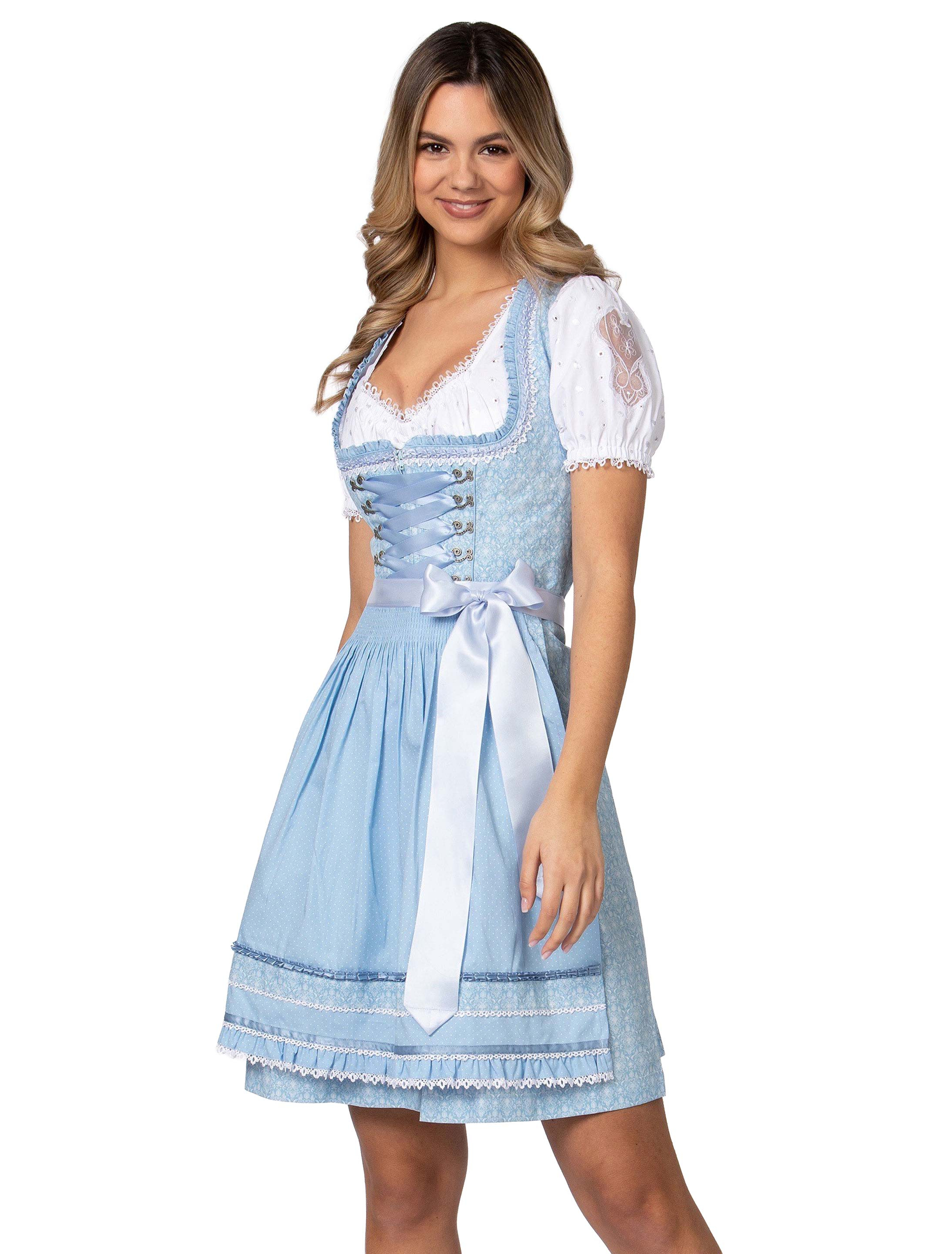 Dirndl Kim Damen hellblau 38