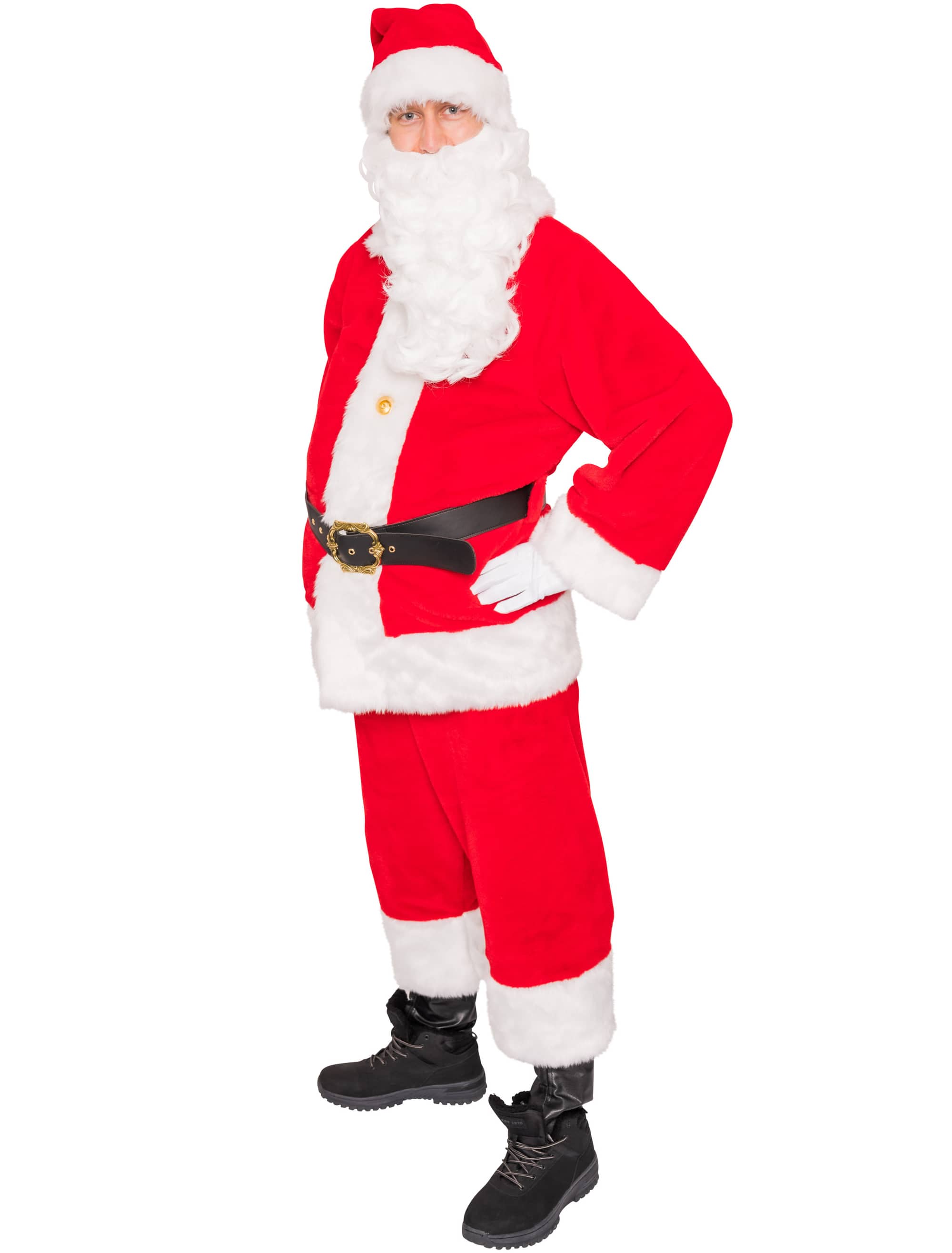 Anzug Weihnachtsmann 4-tlg. Herren rot S/M