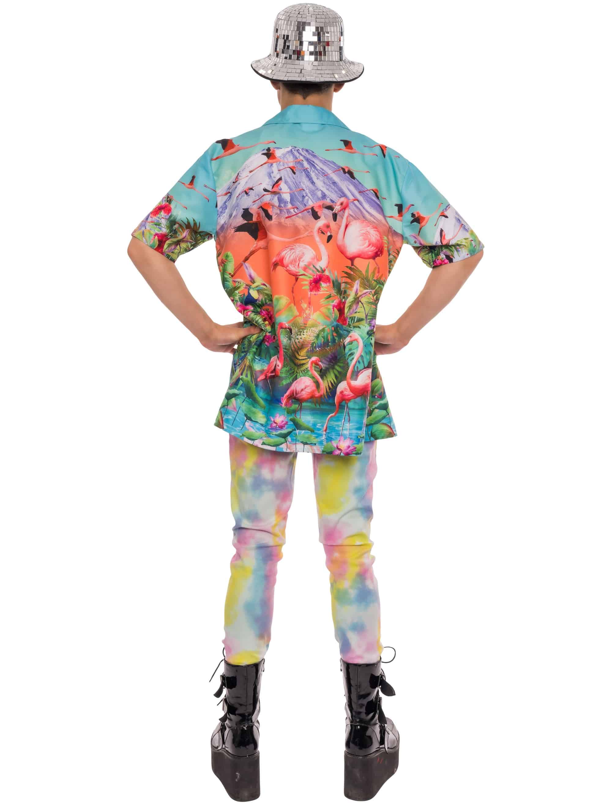Hawaiihemd Print Herren türkis L