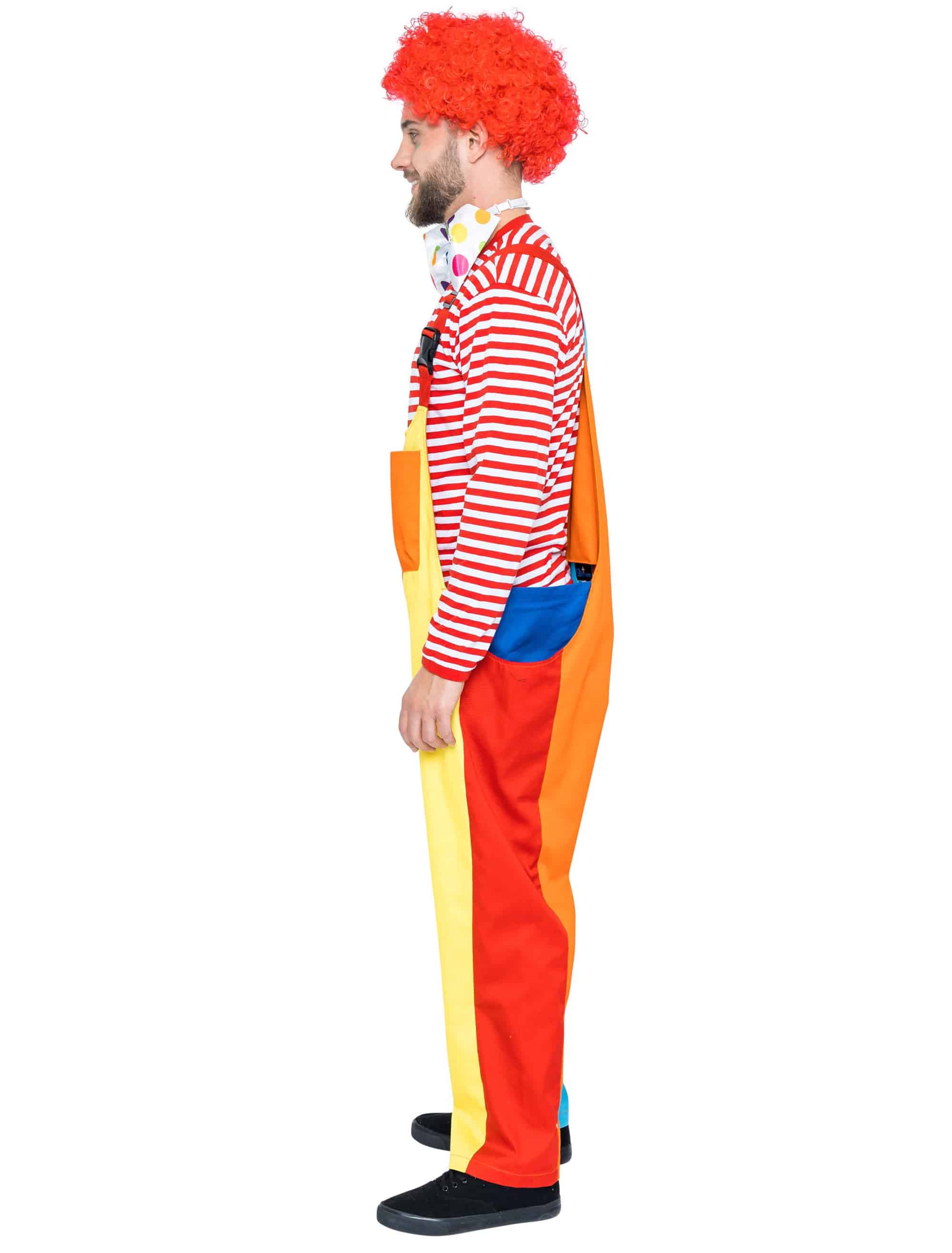 Latzhose Clown Herren mehrfarbig S/M