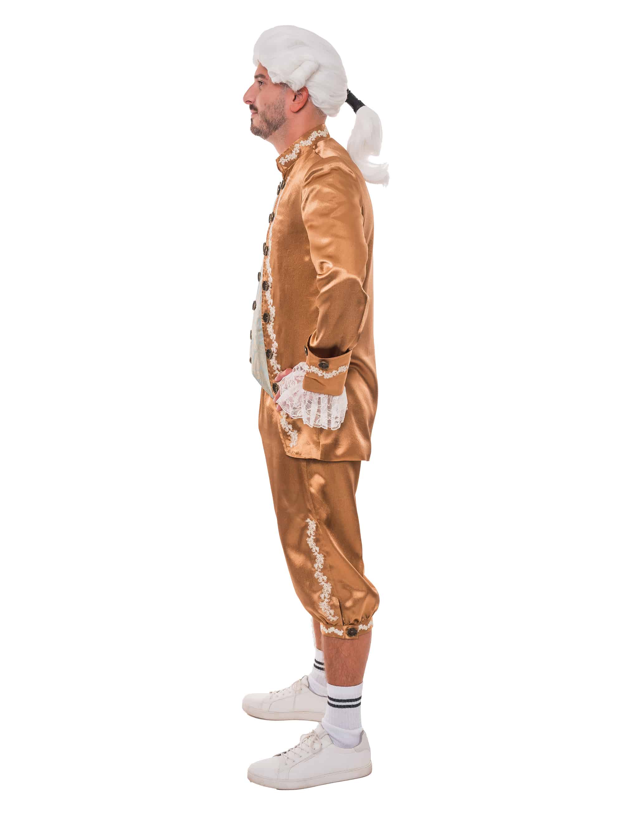 Kostüm Barock 2-tlg. Herren gold/türkis S/M