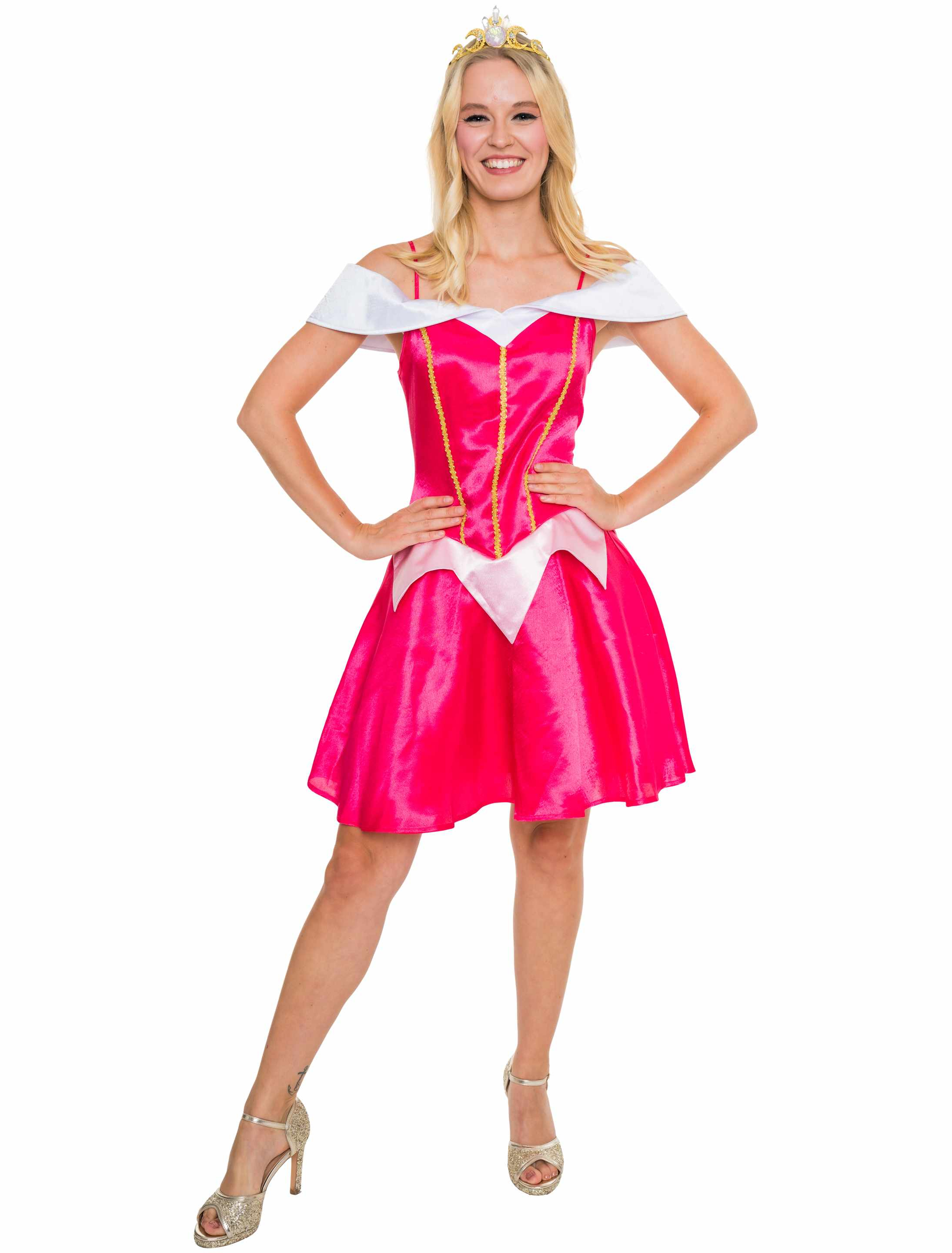 Kleid Prinzessin Märchen Damen rot L