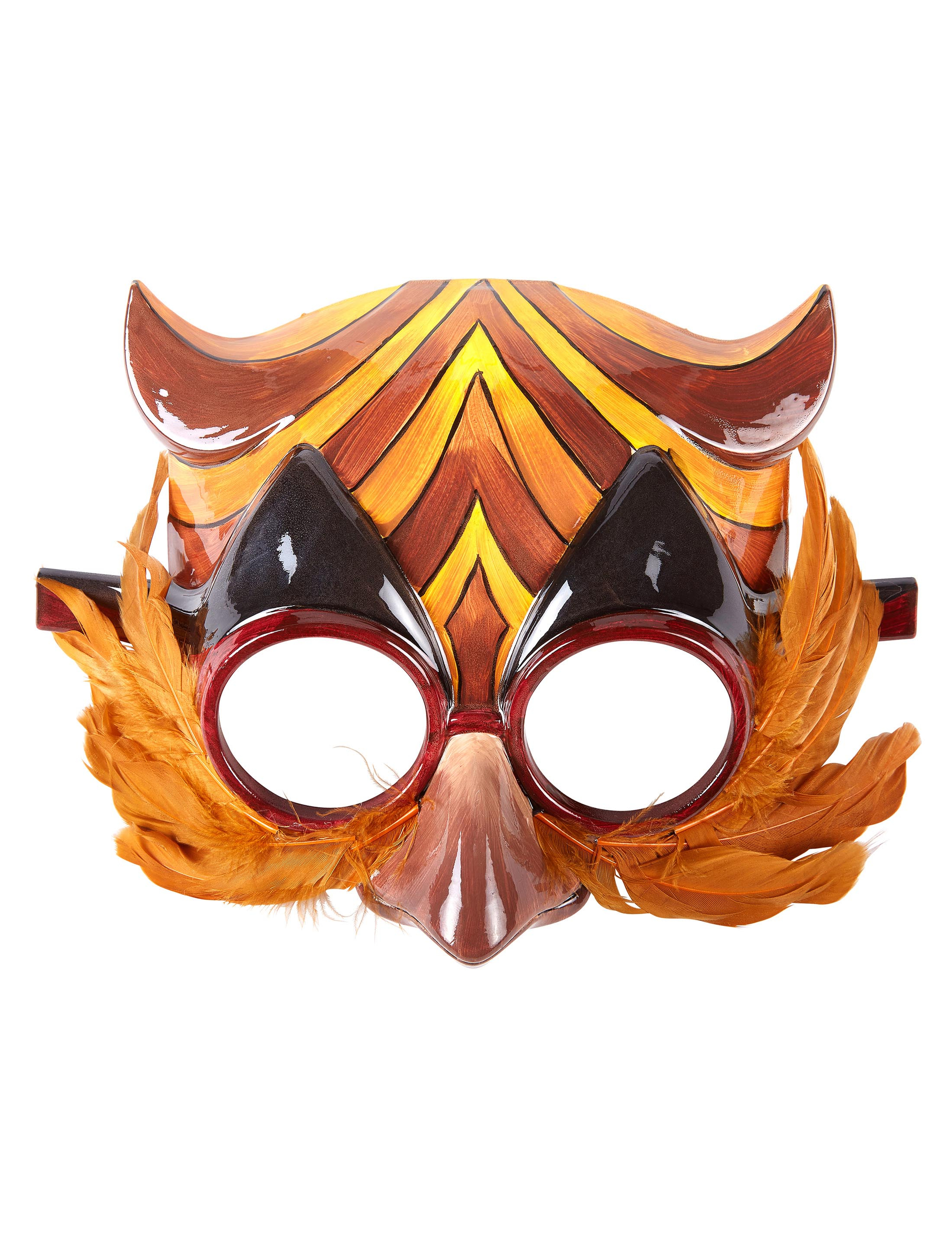 Maske Eule gold