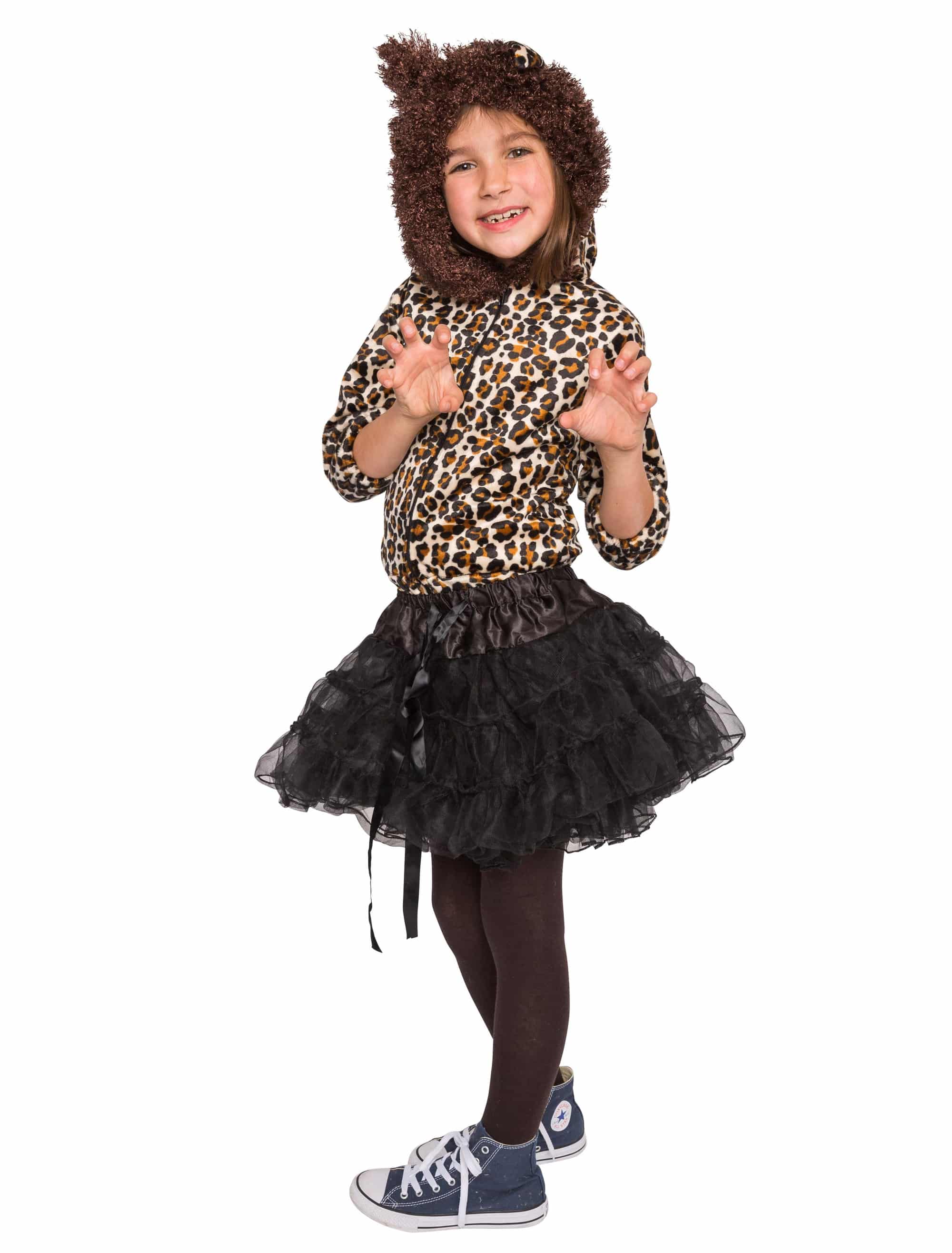 Jacke Leopard Kinder braun 164