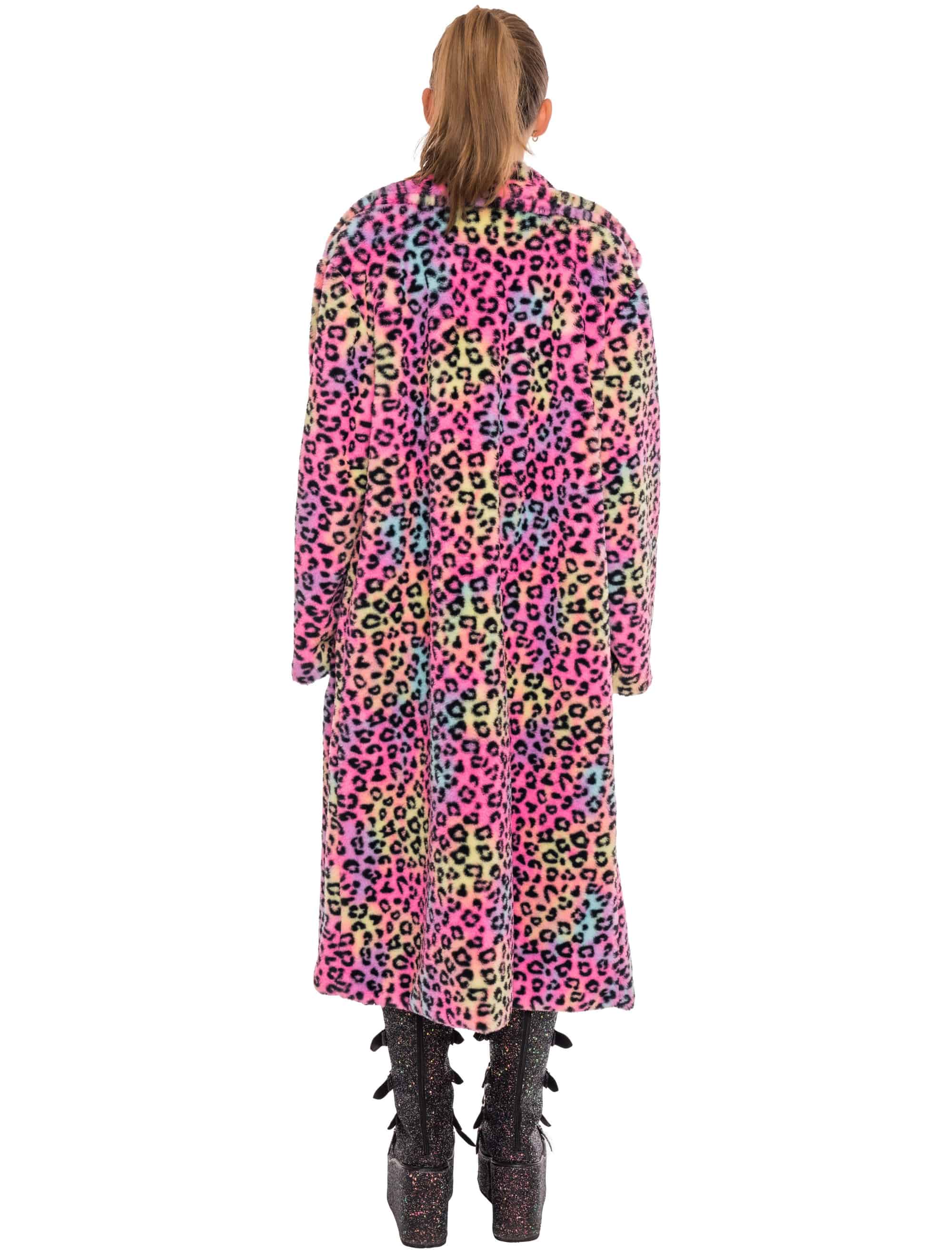 Mantel Faux-Fur bunt S/M