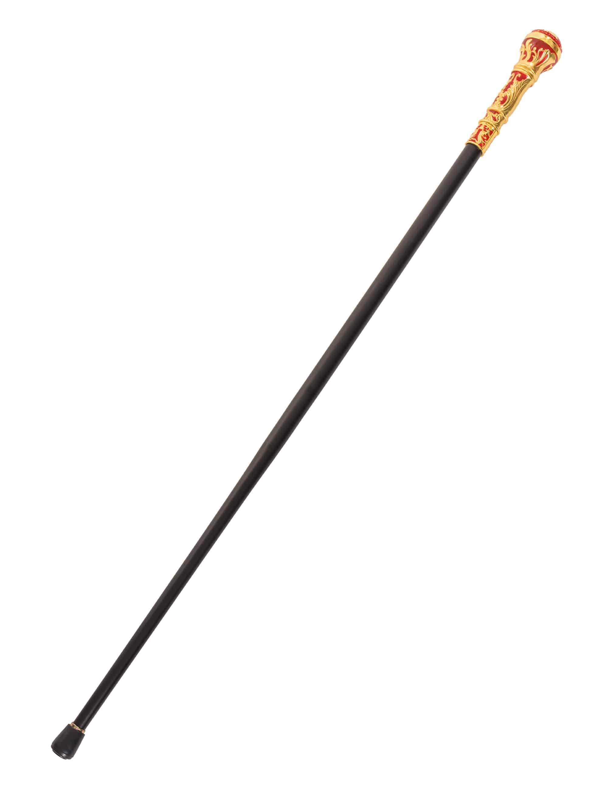 Gehstock mit Kugelknauf gold one size