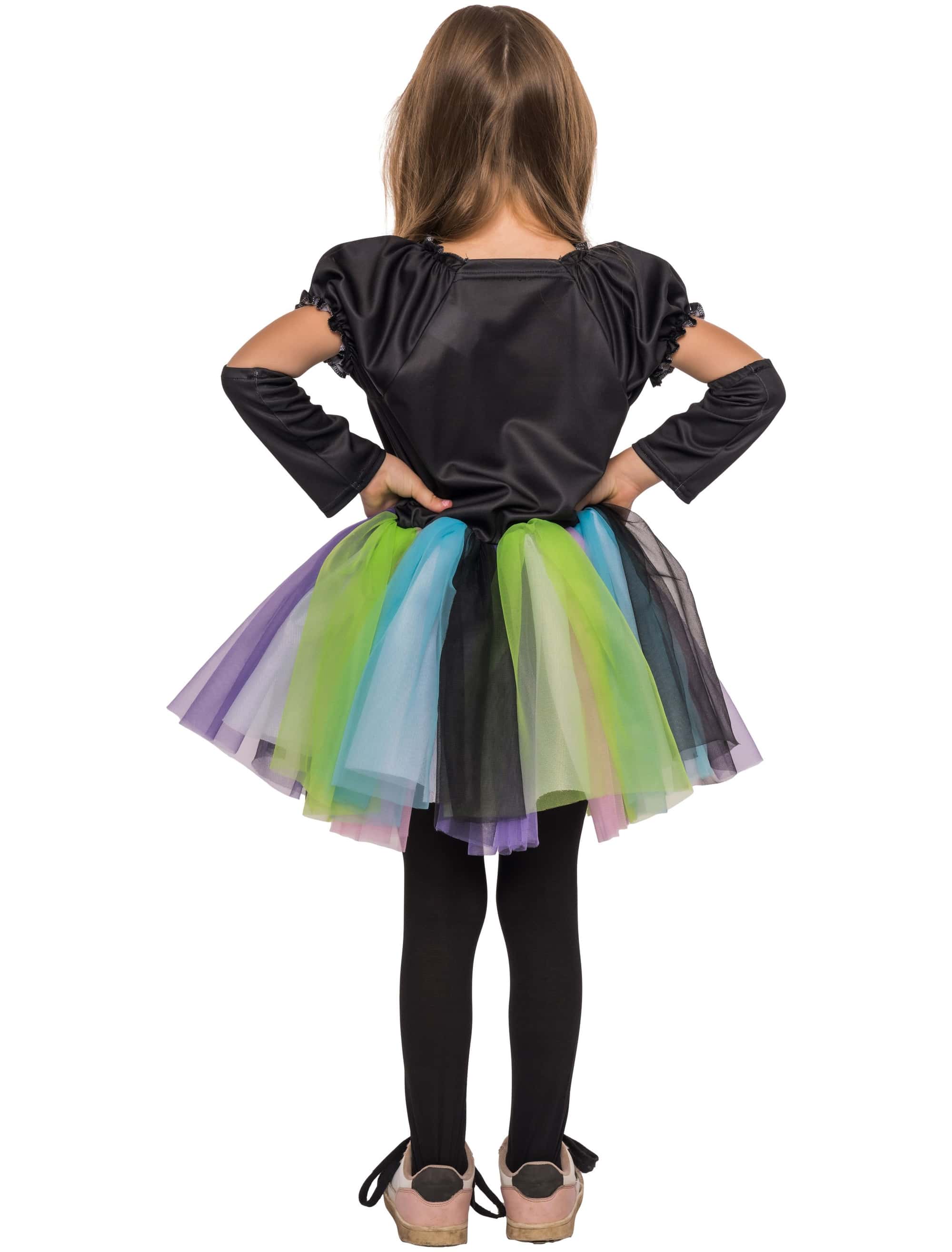 Kleid Skelett Tüllrock bunt 116/128