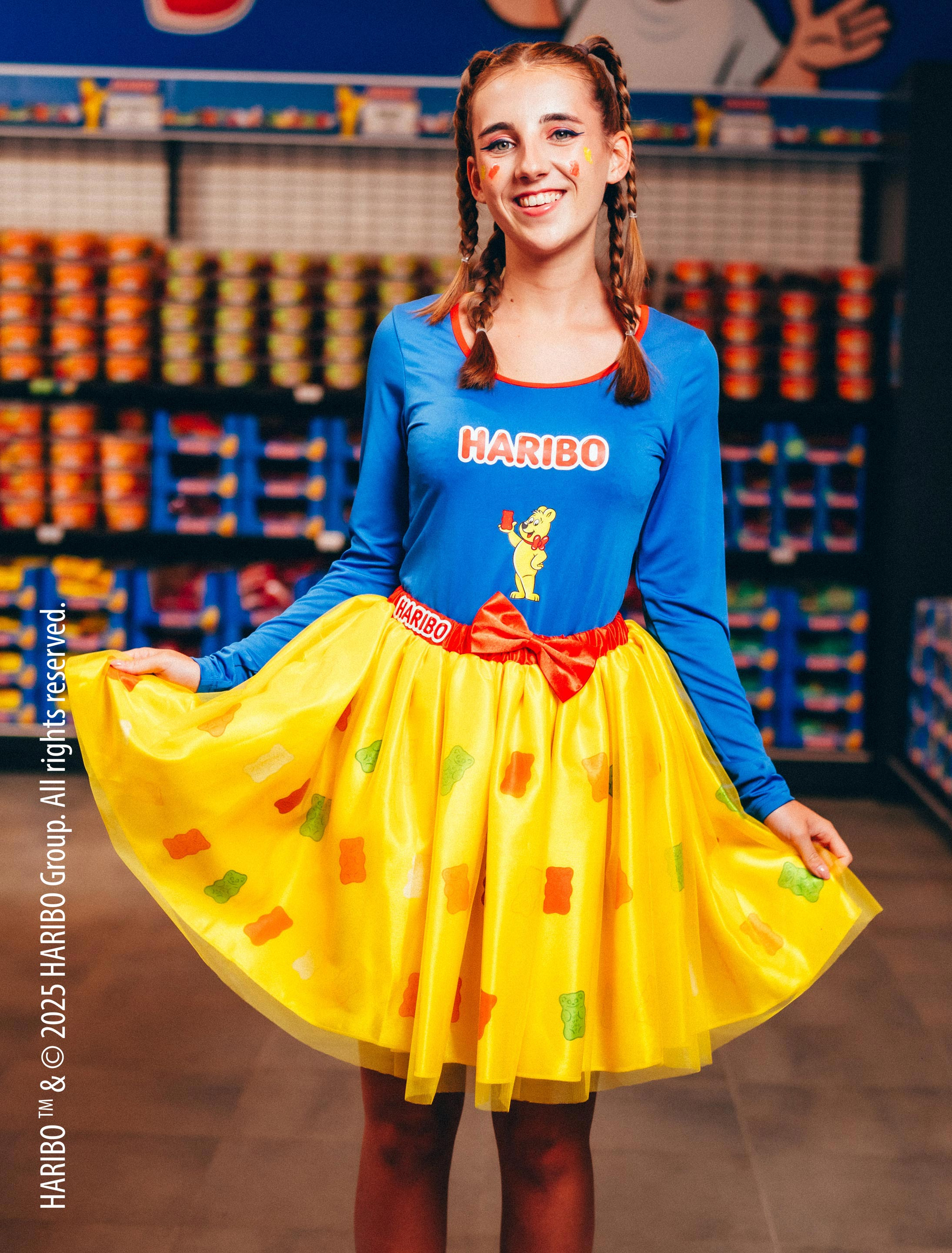 Rock HARIBO Goldbären Damen bunt one size