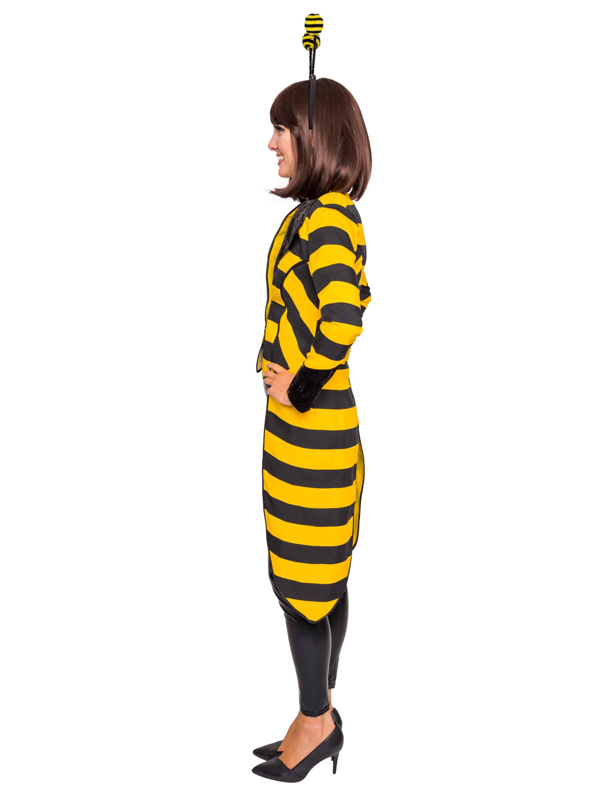 Frack Biene Damen schwarz/gelb M
