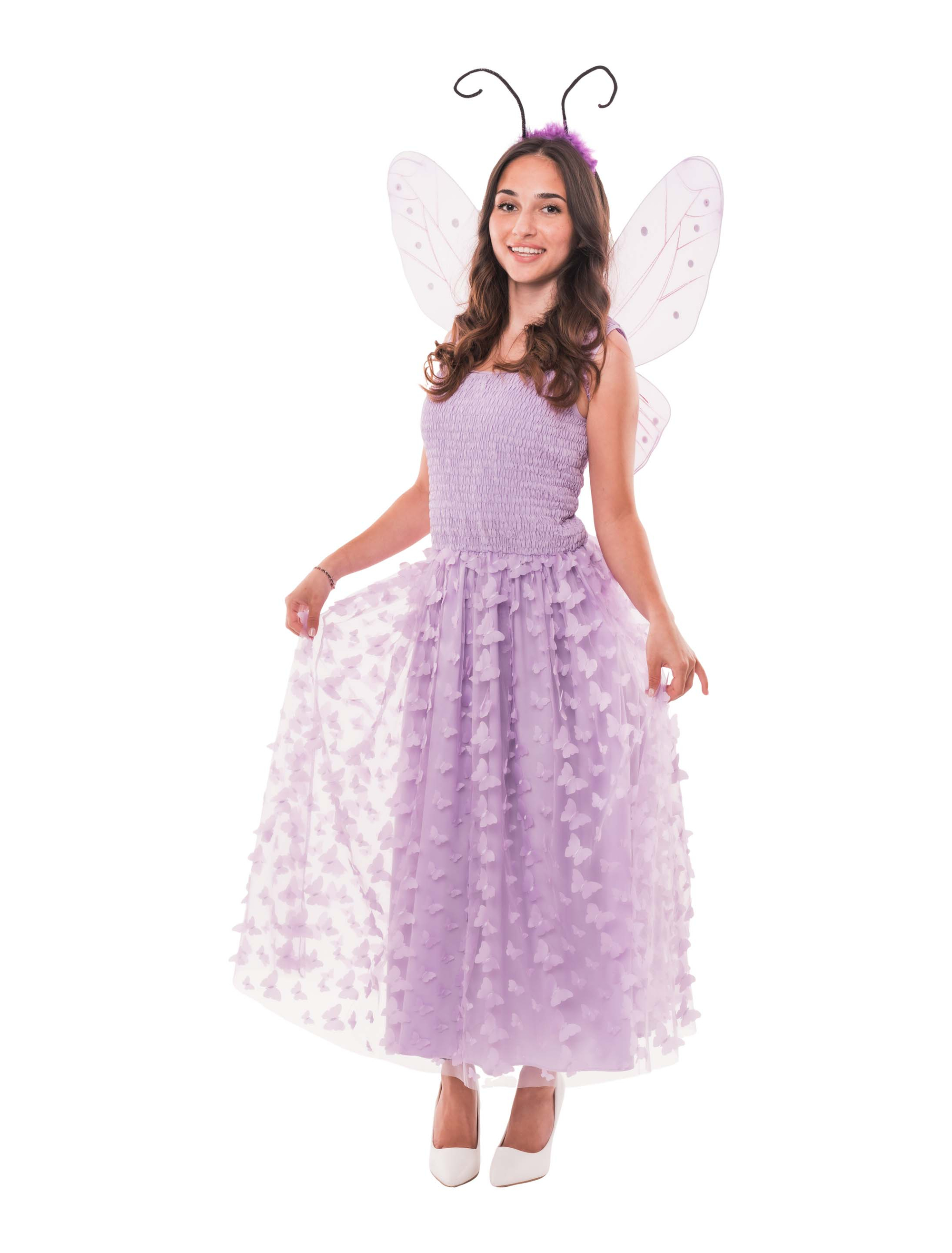 Kleid Schmetterling lila 2XL/3XL
