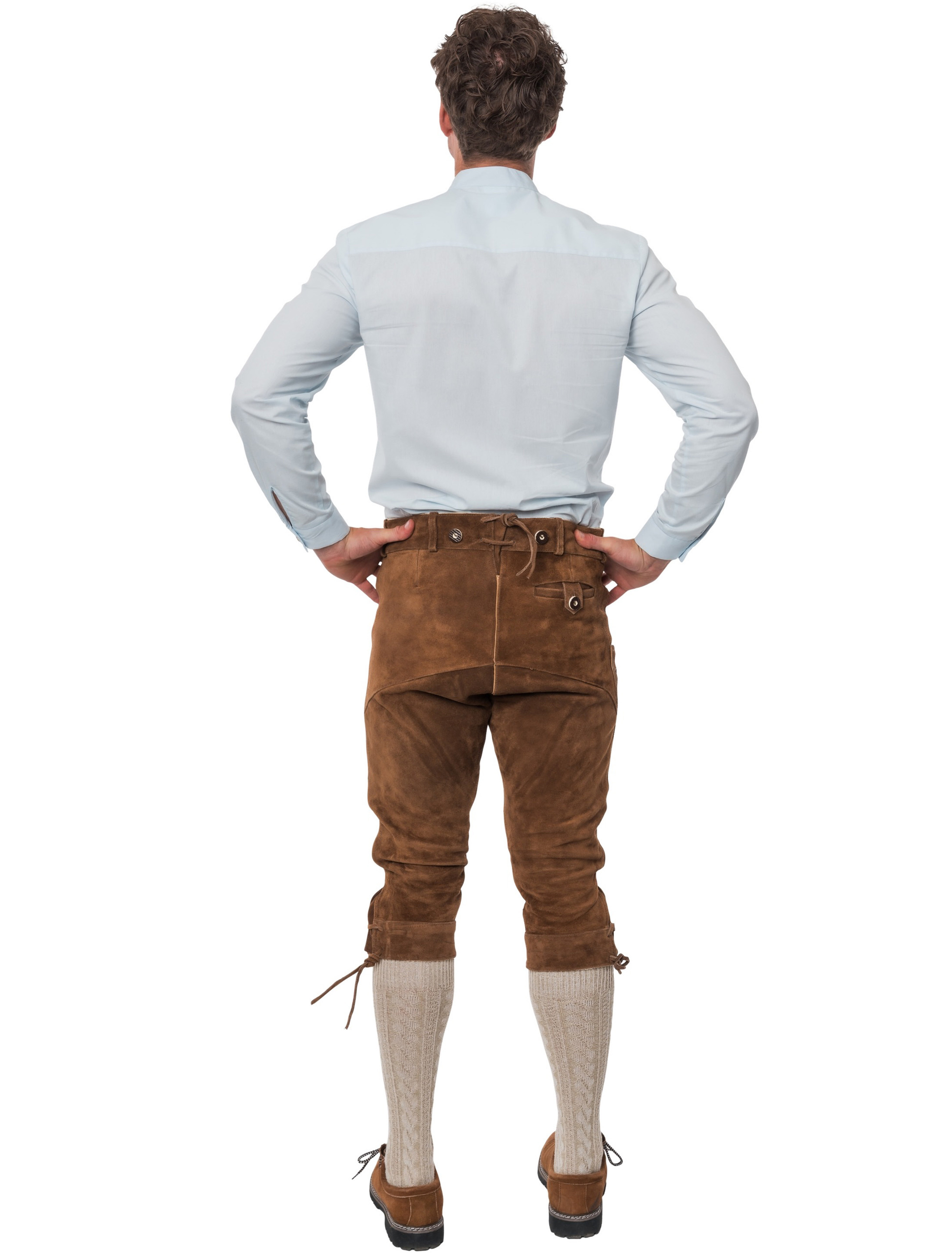 Lederhose Josef Herren dunkelbraun XL