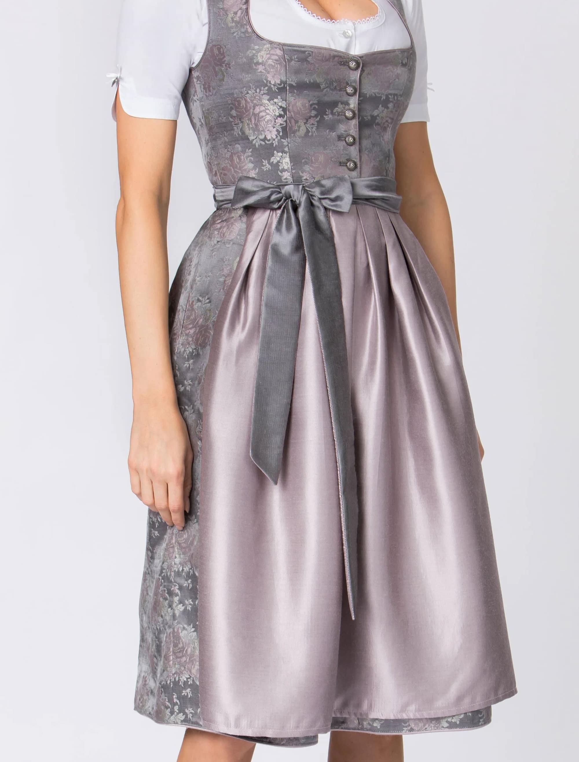 Dirndl Willow Blumenmuster Damen rosa 38
