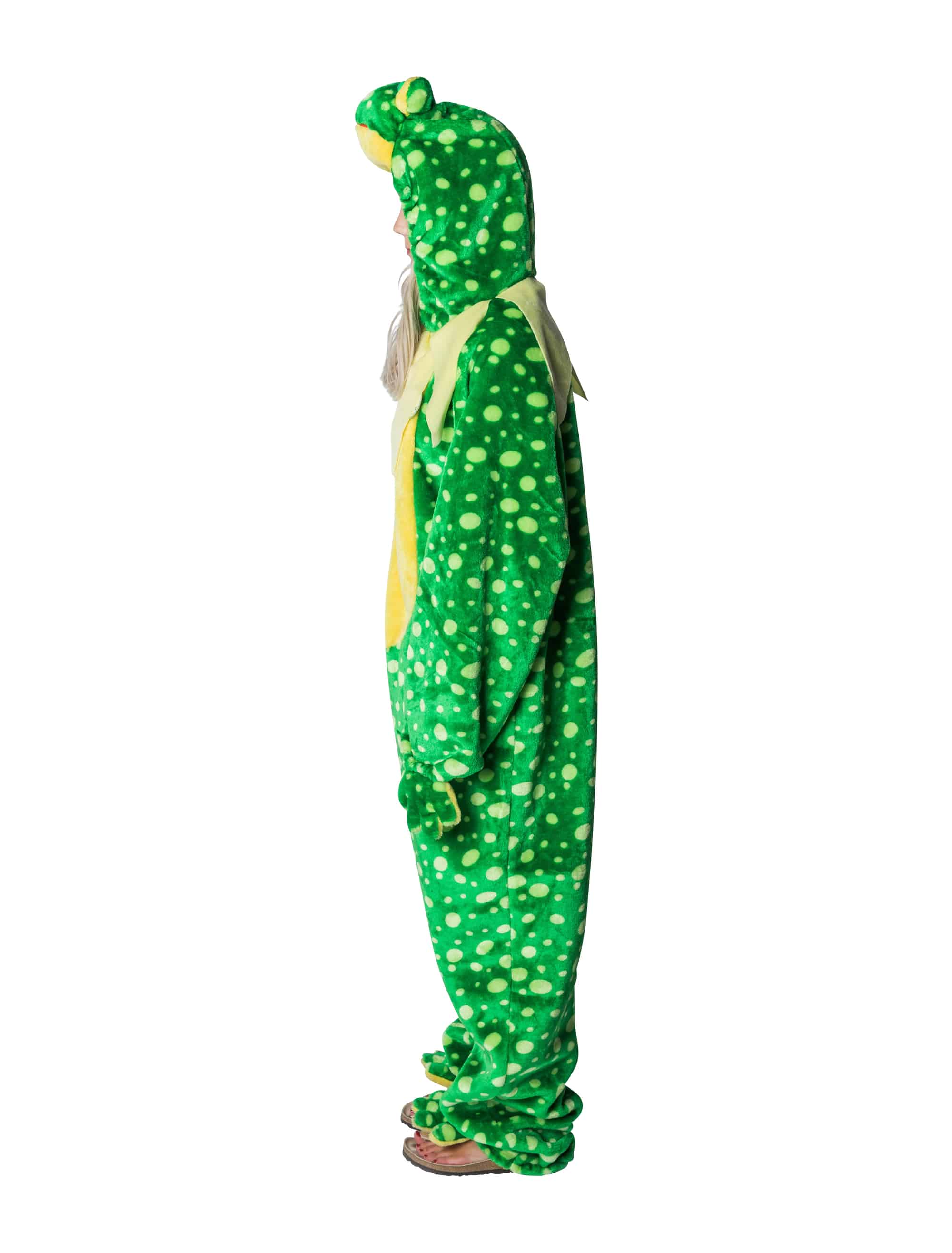 Overall Plüsch Frosch Damen grün 34-36