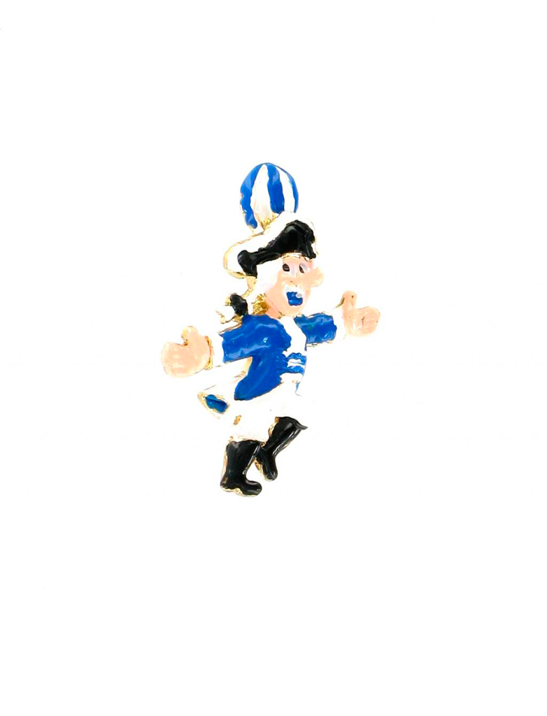 Pin Funkenmajor blau/weiß