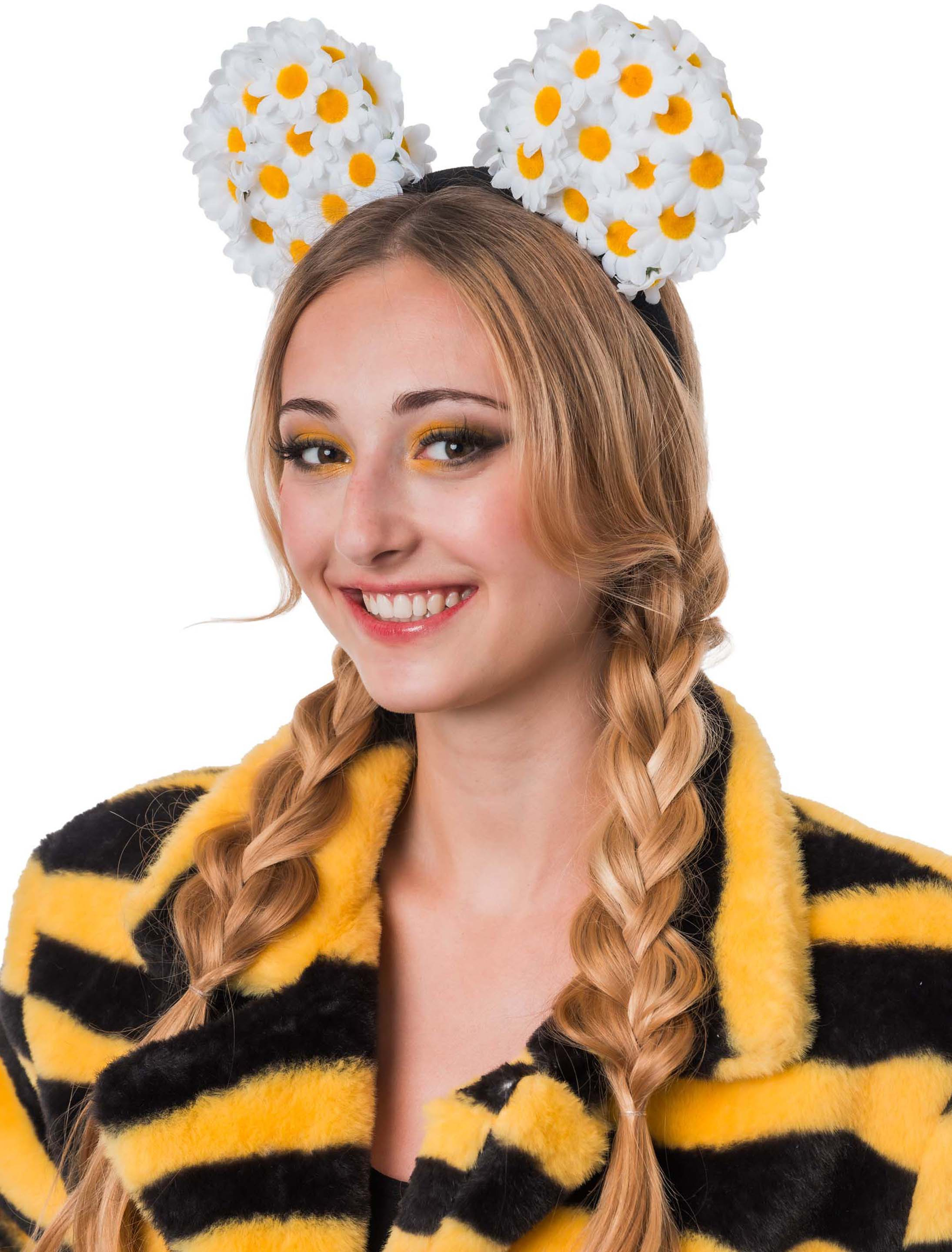 Haarreif Gänseblümchen weiß/gelb