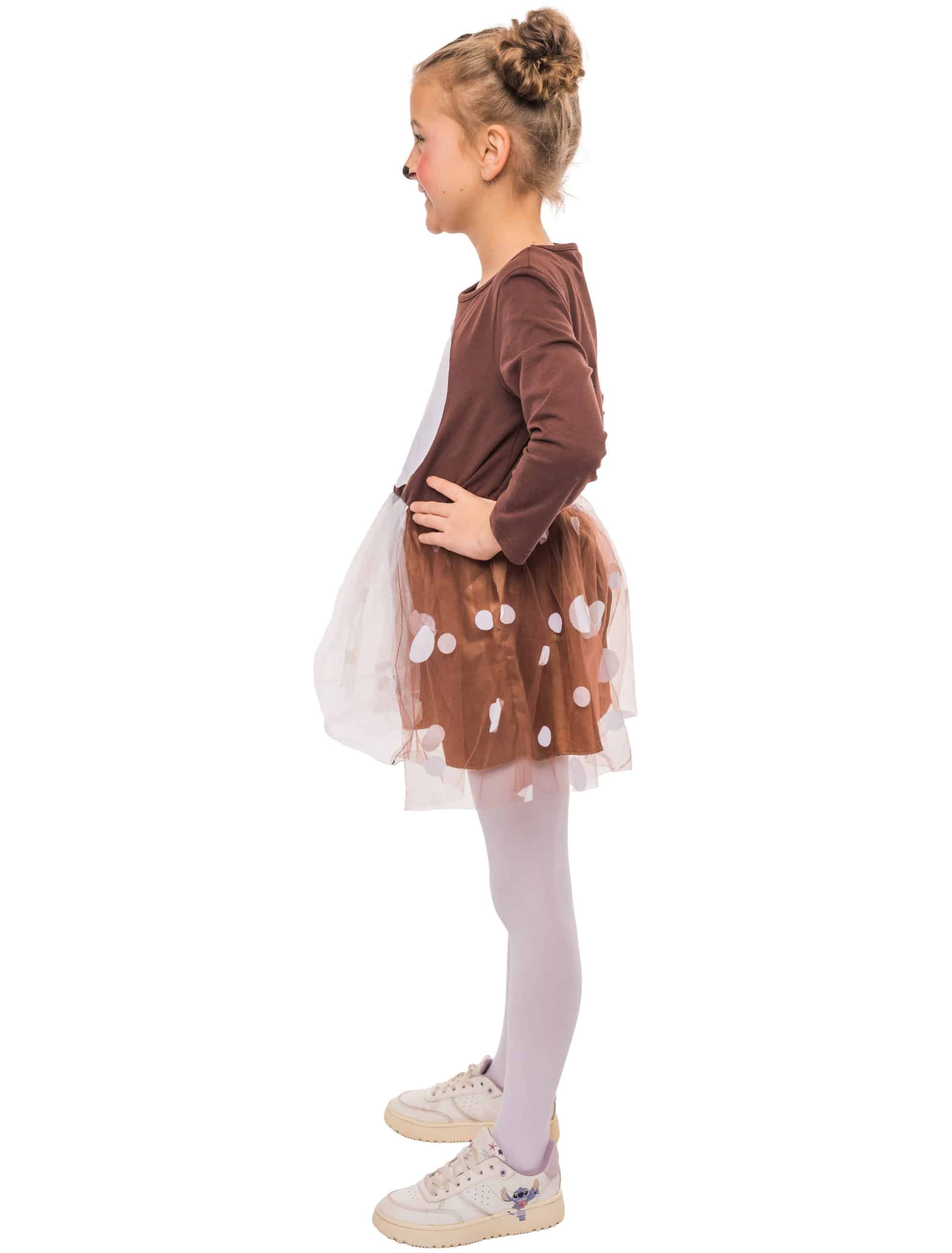 Kleid Rehkitz Kinder braun/weiß 98/104