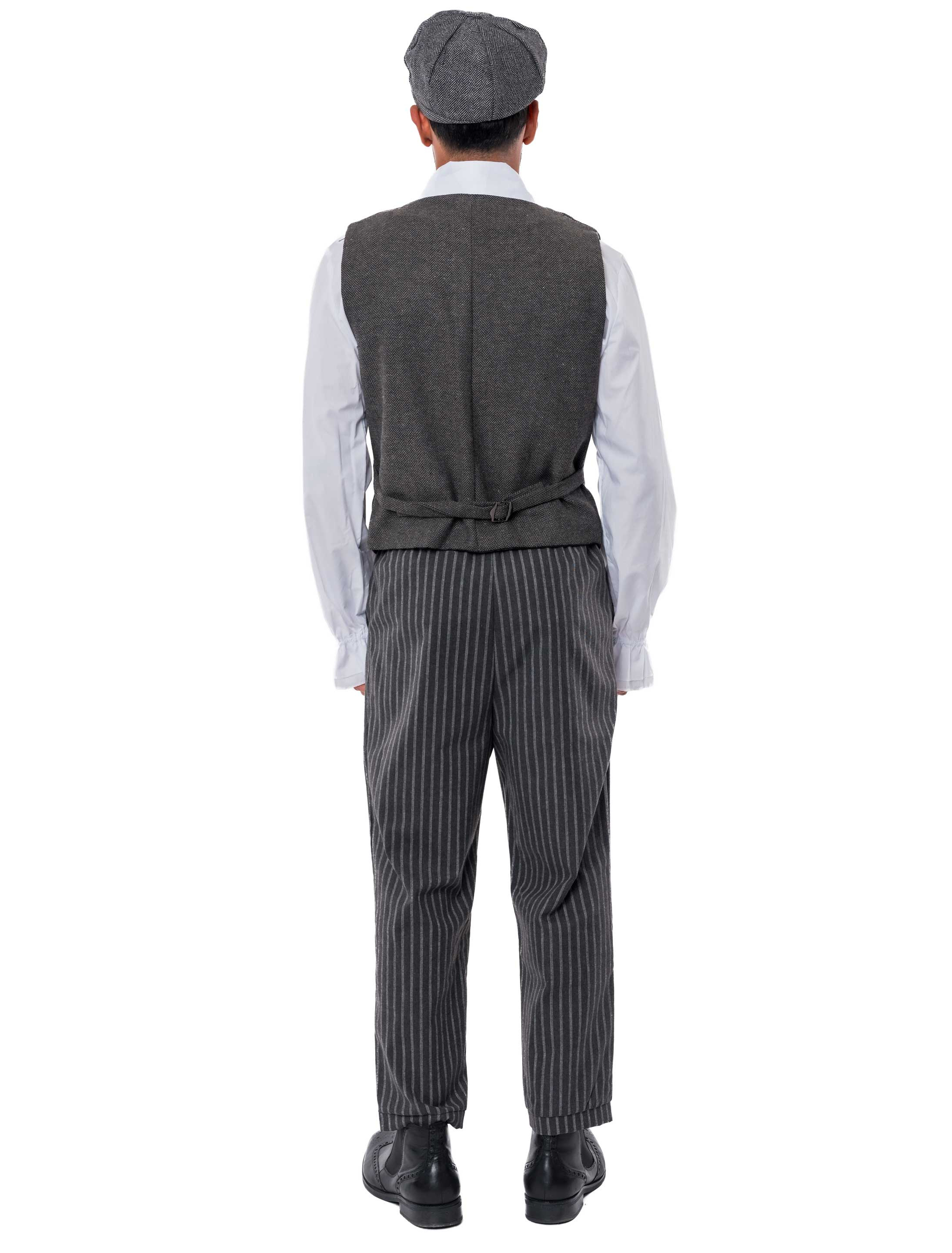 Weste 20er Jahre Gangster Herren grau XL/2XL