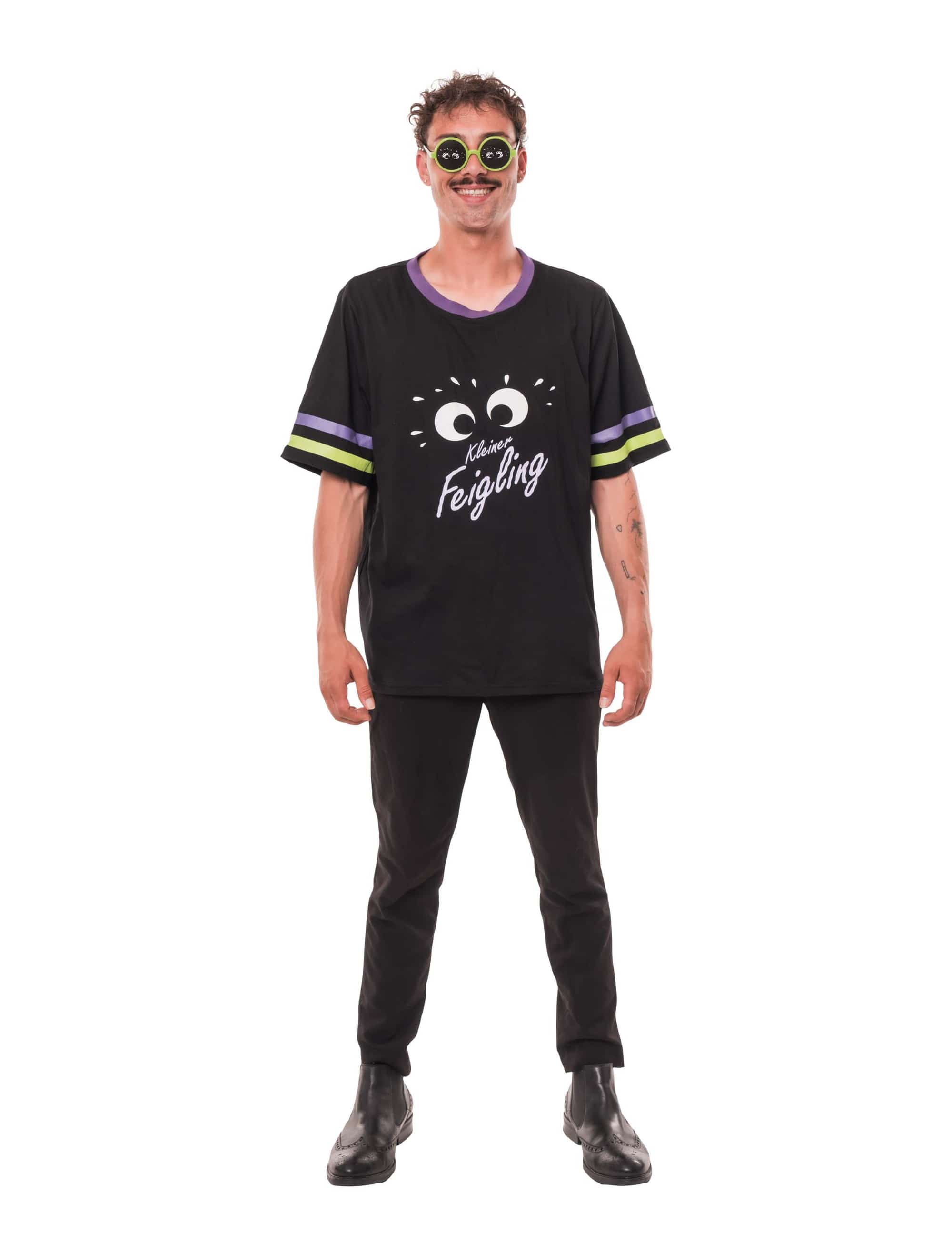 T-Shirt Kleiner Feigling Herren schwarz L/XL